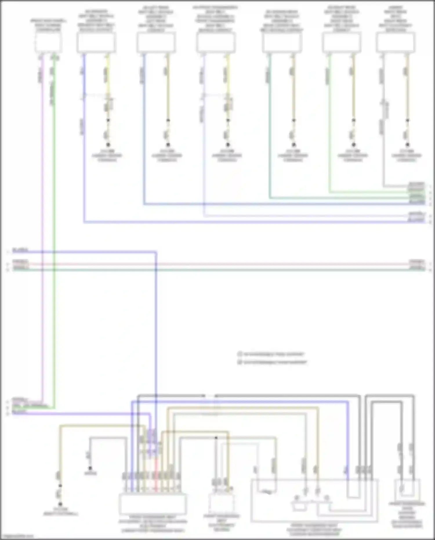 Wiring diagram w/o extendable thigh support for BMW M4 G82 (2020-2024)