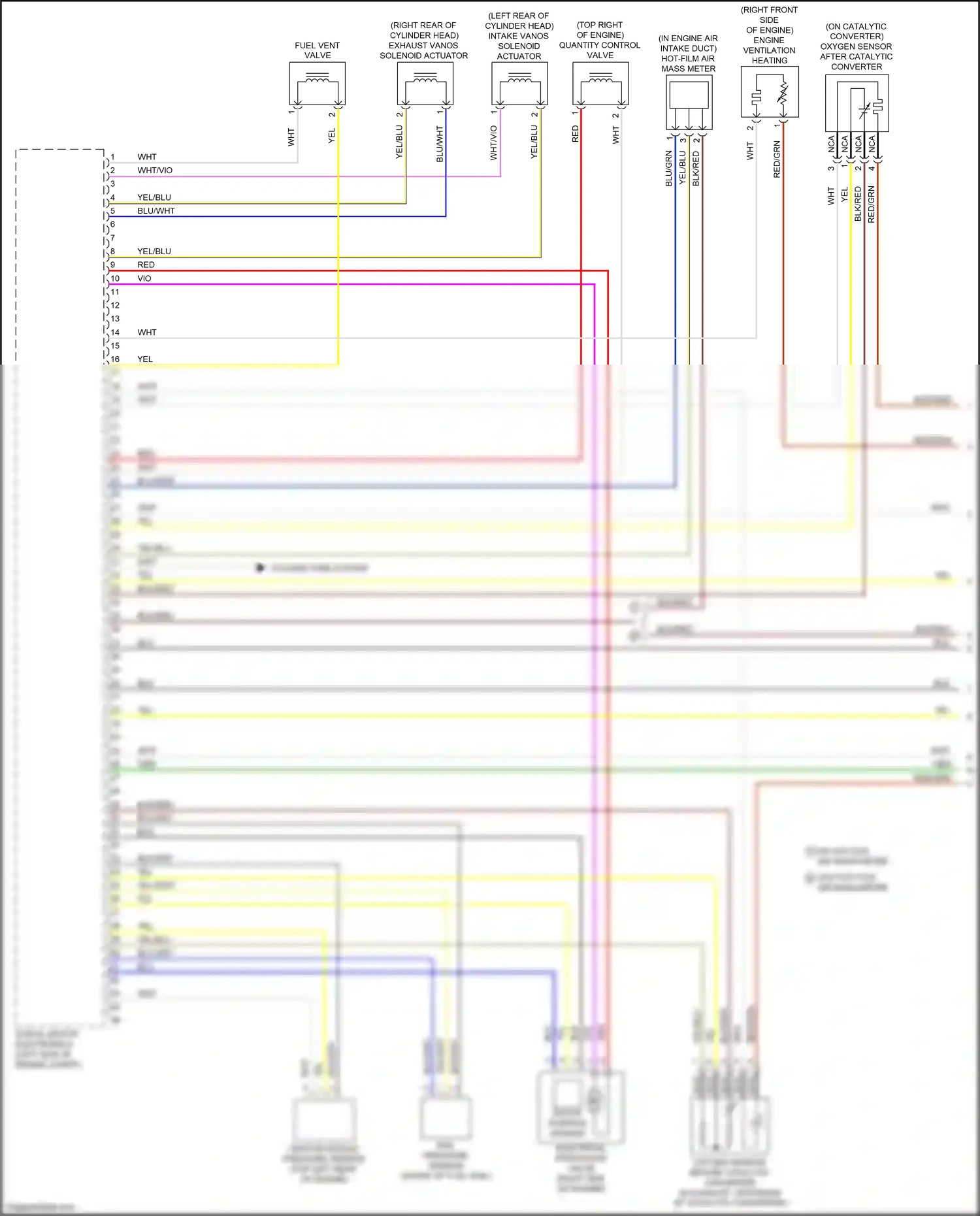 Wiring diagram rotor position sensor for BMW M4 G82 (2020-2024) (2 of 2)