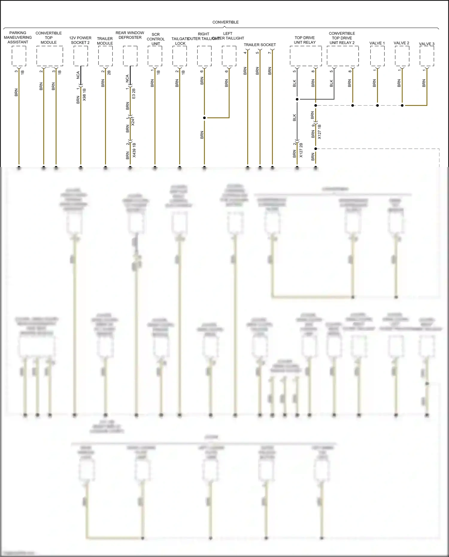 Wiring diagram trailer socket for BMW M4 G82 (2020-2024) (1 of 2)