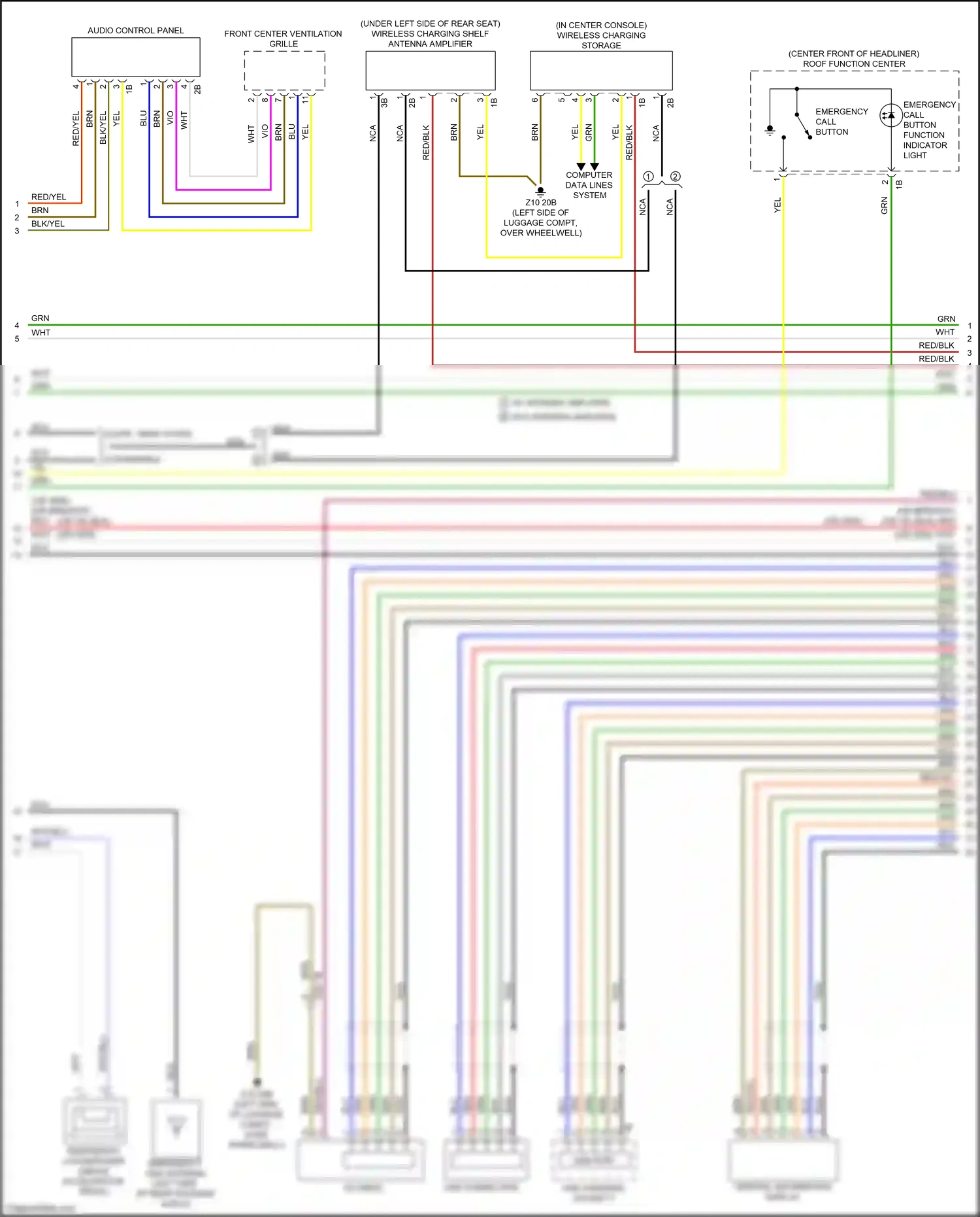 Wiring diagram usb charging socket 3 for BMW M4 G82 (2020-2024) (3 of 9)