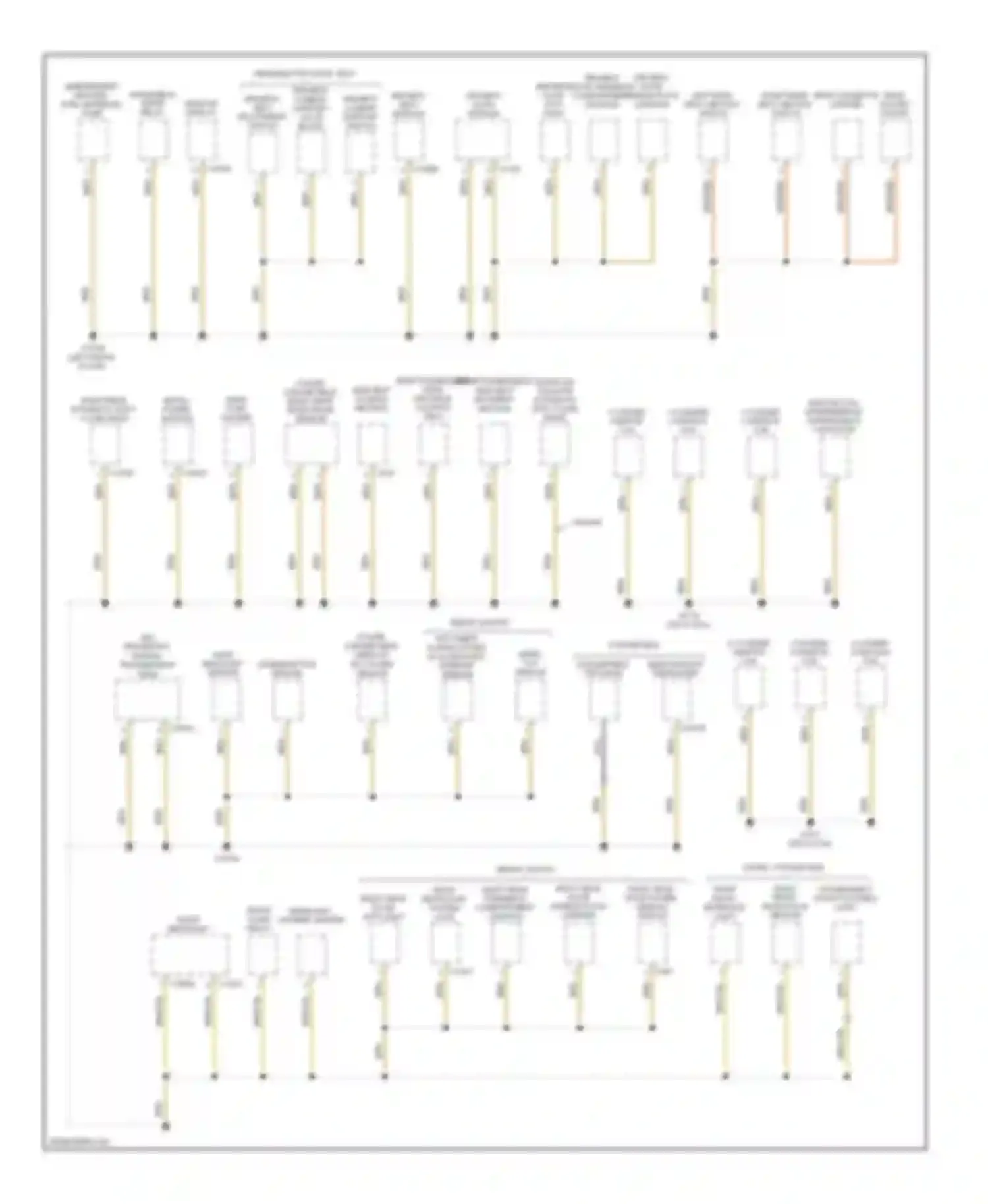 M5 BMW E60/E61 (2004-2010): Ground distribution circuit (5 of 7)