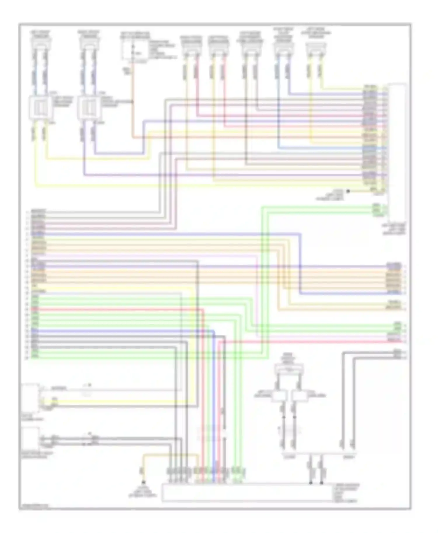 M5 BMW E60/E61 (2004-2010): Navigation circuit, with car information computer hifi radio (2 of 3)