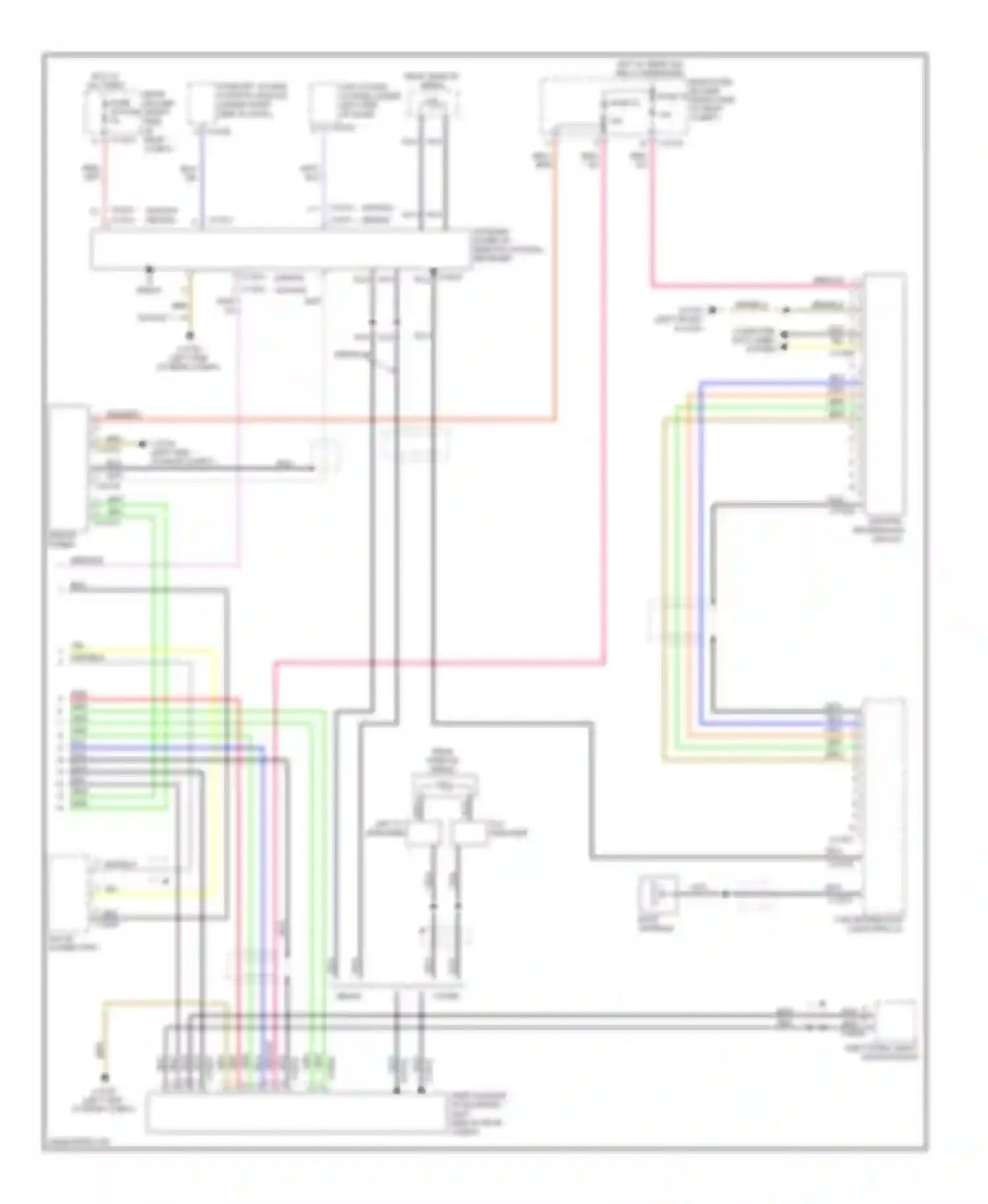 M5 BMW E60/E61 (2004-2010): Navigation circuit, with car information computer stereo radio (2 of 2)