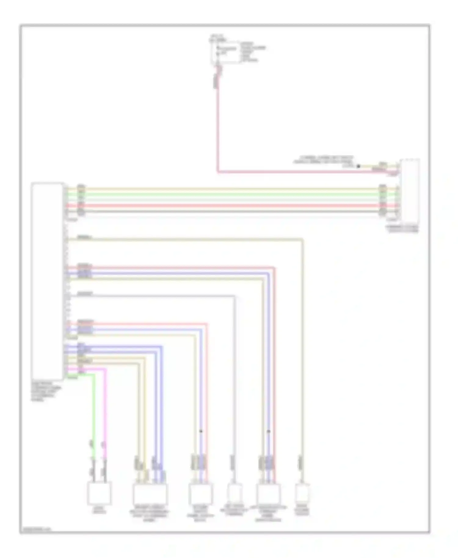 M5 BMW E60/E61 (2004-2010): Steering wheel control switch circuit