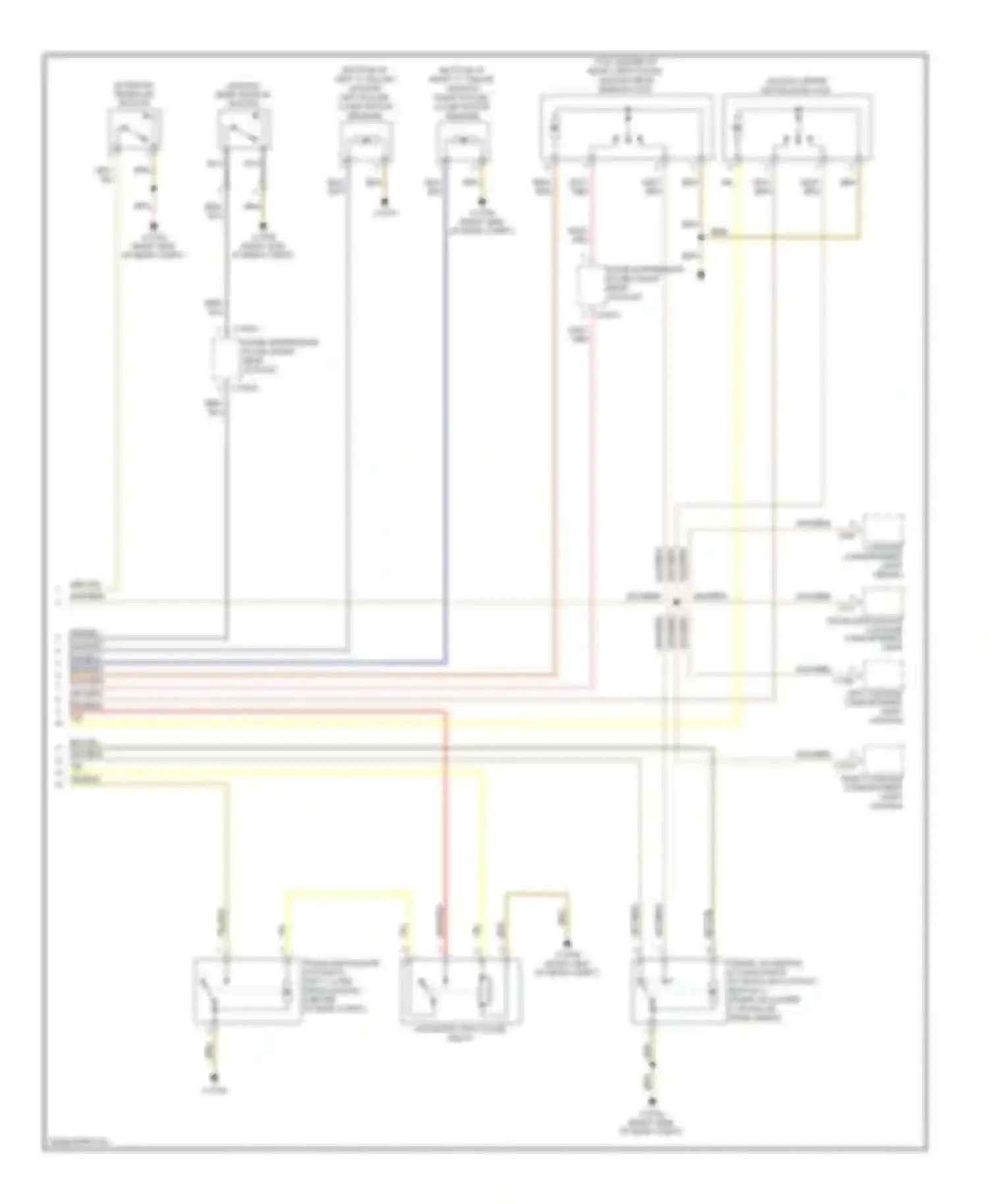 M5 BMW E60/E61 (2004-2010): Trunk & fuel door release circuit (2 of 2)