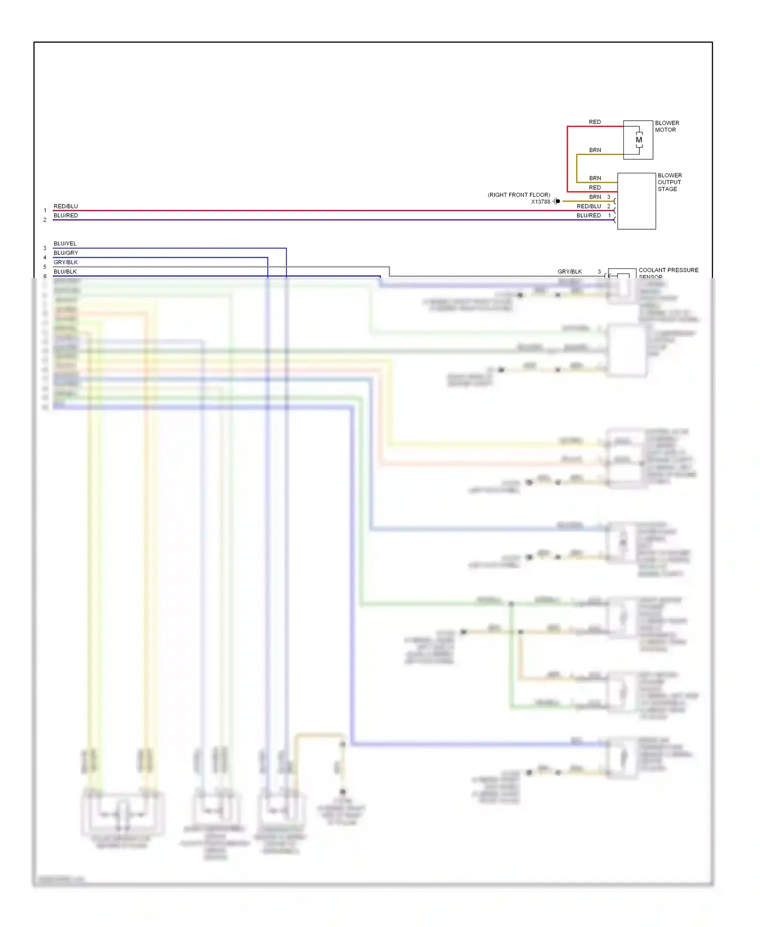 Wiring diagram a/c compressor control valve for BMW M5 E60/E61 (2004-2010) (1 of 1)