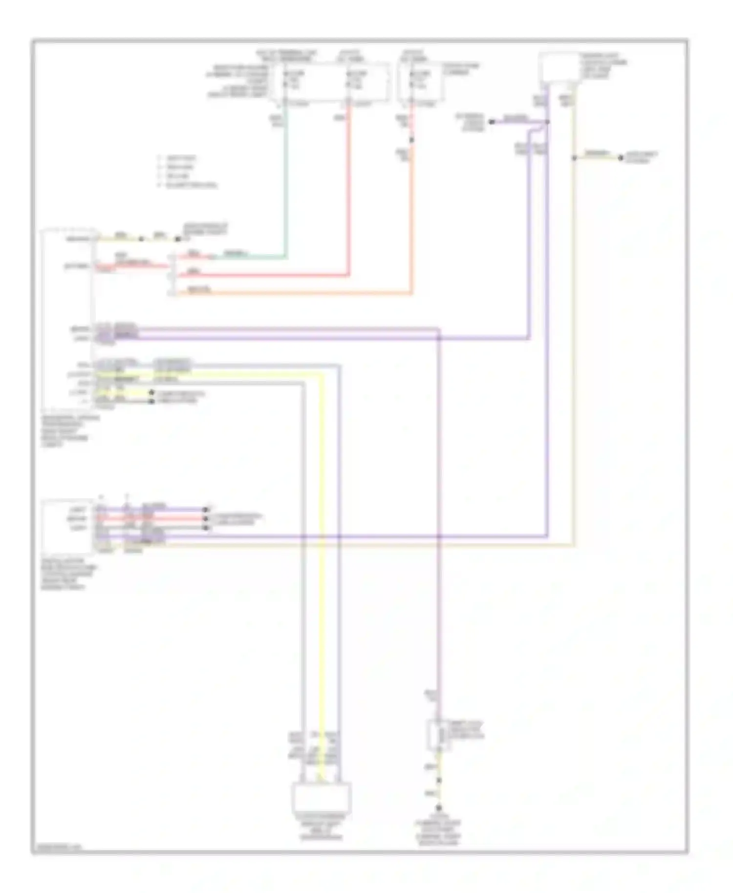 Wiring diagram front fuse carrier for BMW M5 E60/E61 (2004-2010)