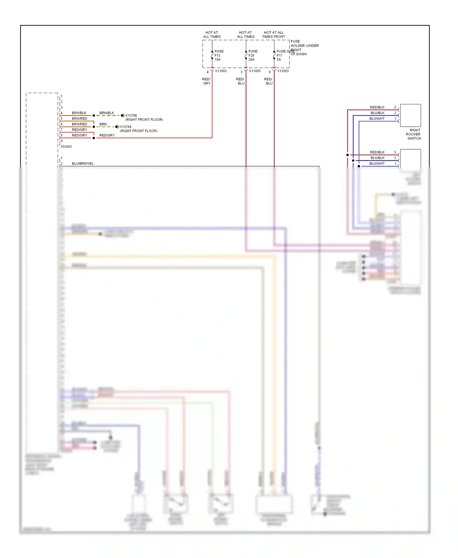 Wiring diagram blu for BMW M5 E60/E61 (2004-2010) (81 of 86)