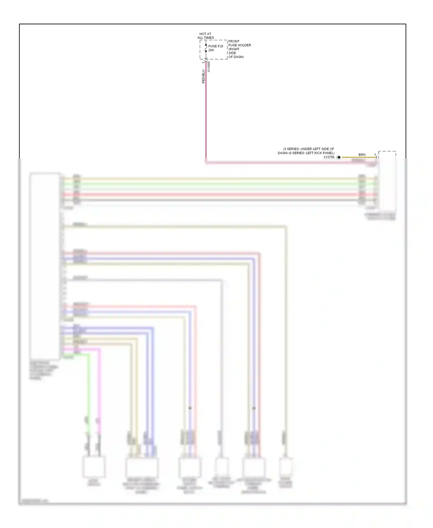 Wiring diagram brn/wht for BMW M5 E60/E61 (2004-2010) (34 of 36)