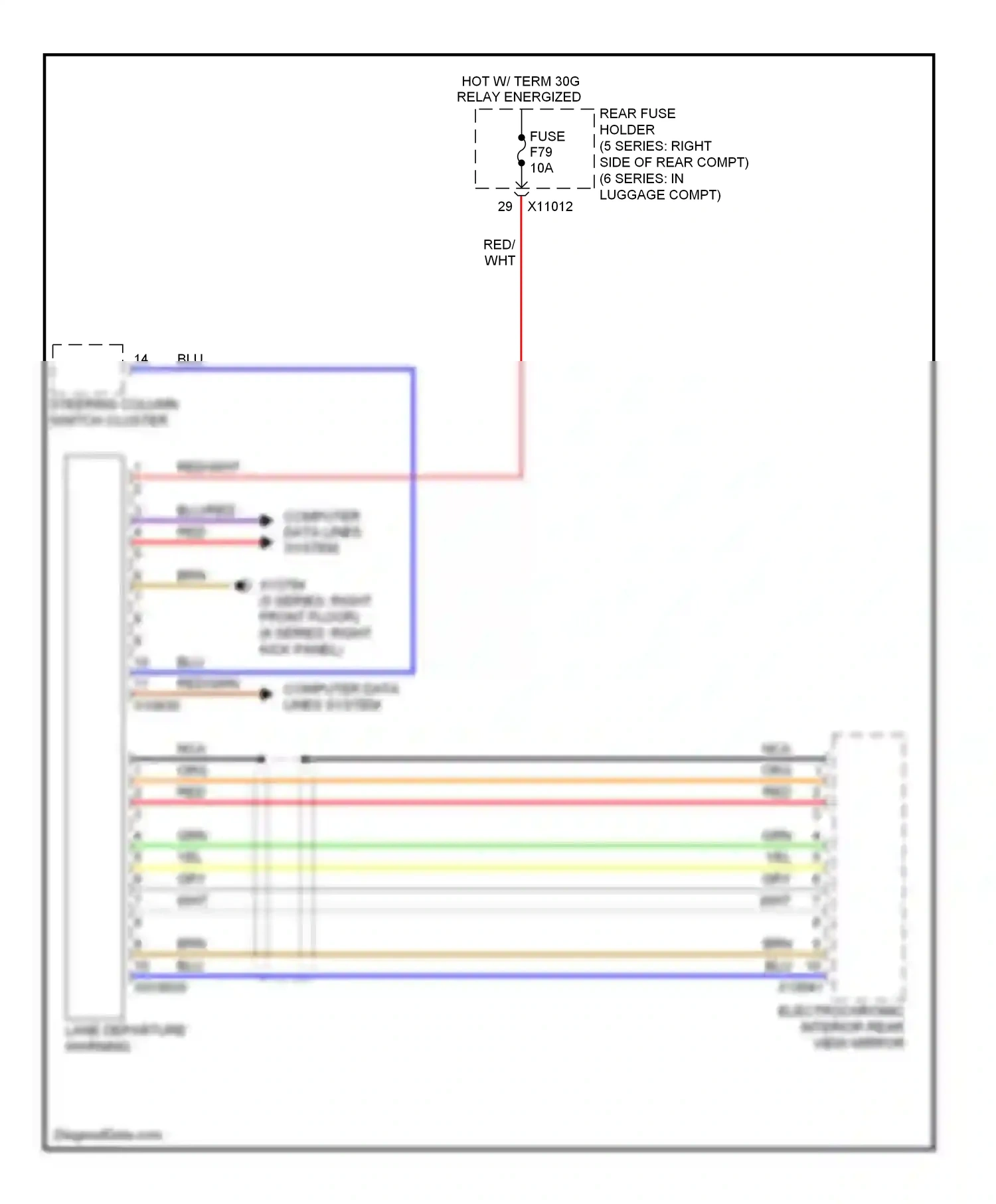 Wiring diagram computer data lines system for BMW M5 E60/E61 (2004-2010) (33 of 81)