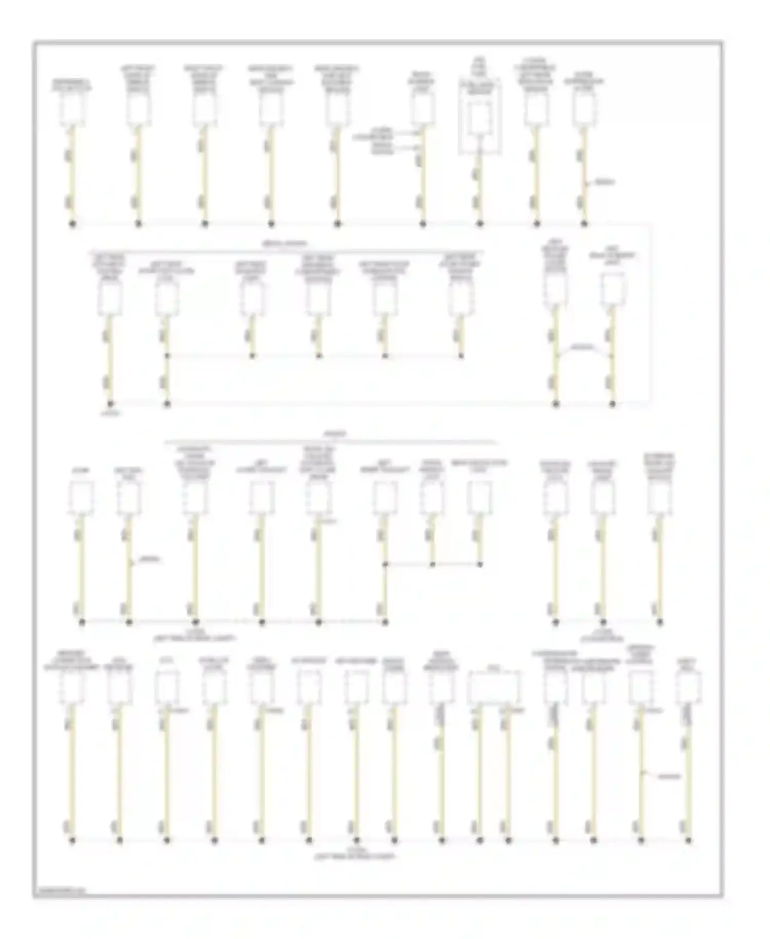 Wiring diagram left front make up mirror switch for BMW M5 E60/E61 (2004-2010)