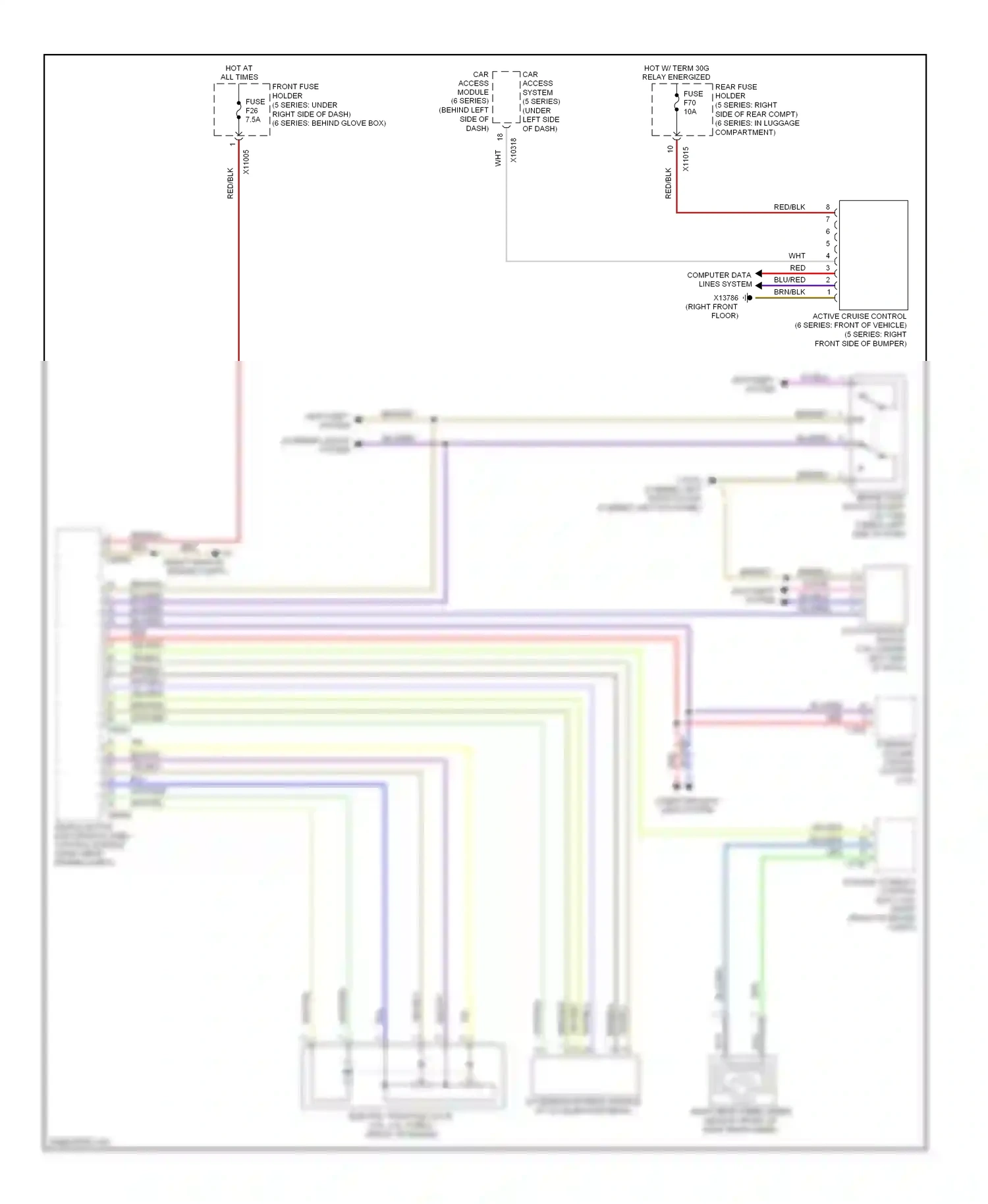 BMW M5 E60/E61 (2004-2010) digital motor electronics (dme) control module (right rear engine compt) wiring diagram  (5 of 6)