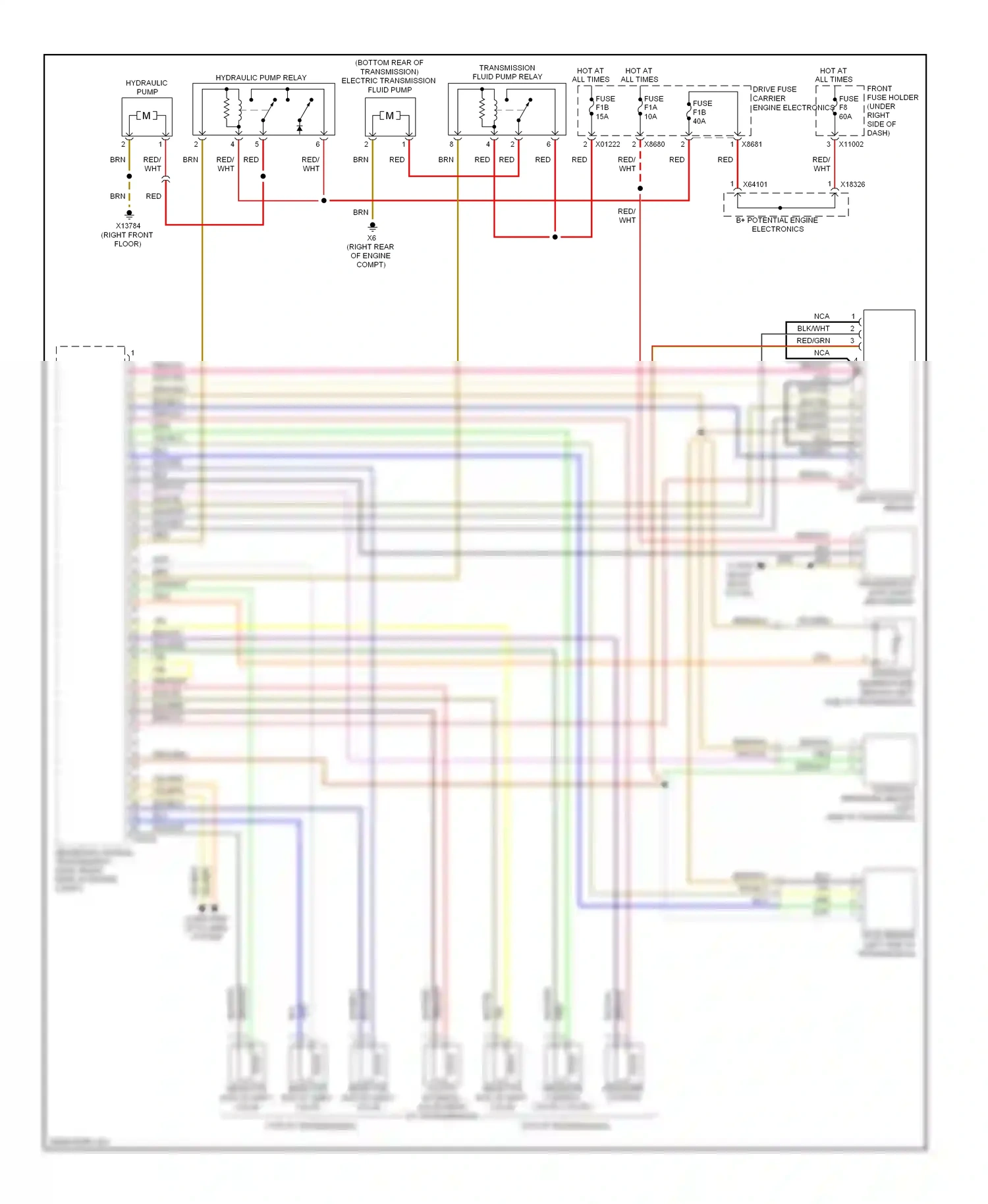 Wiring diagram grn/vio for BMW M5 E60/E61 (2004-2010) (1 of 5)