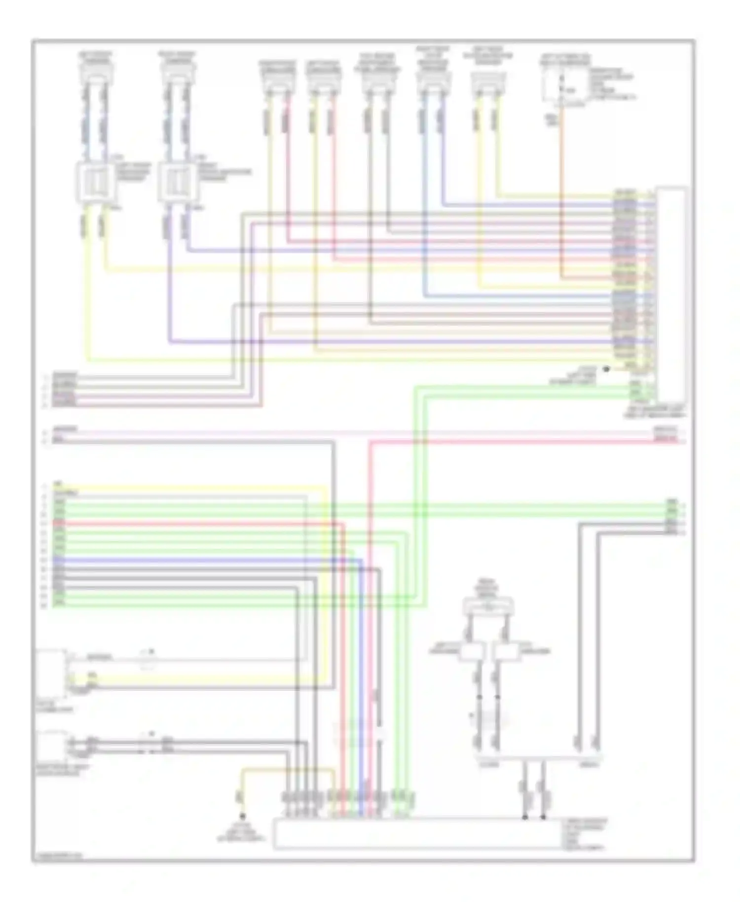 Wiring diagram left front tweeter for BMW M5 E60/E61 (2004-2010)