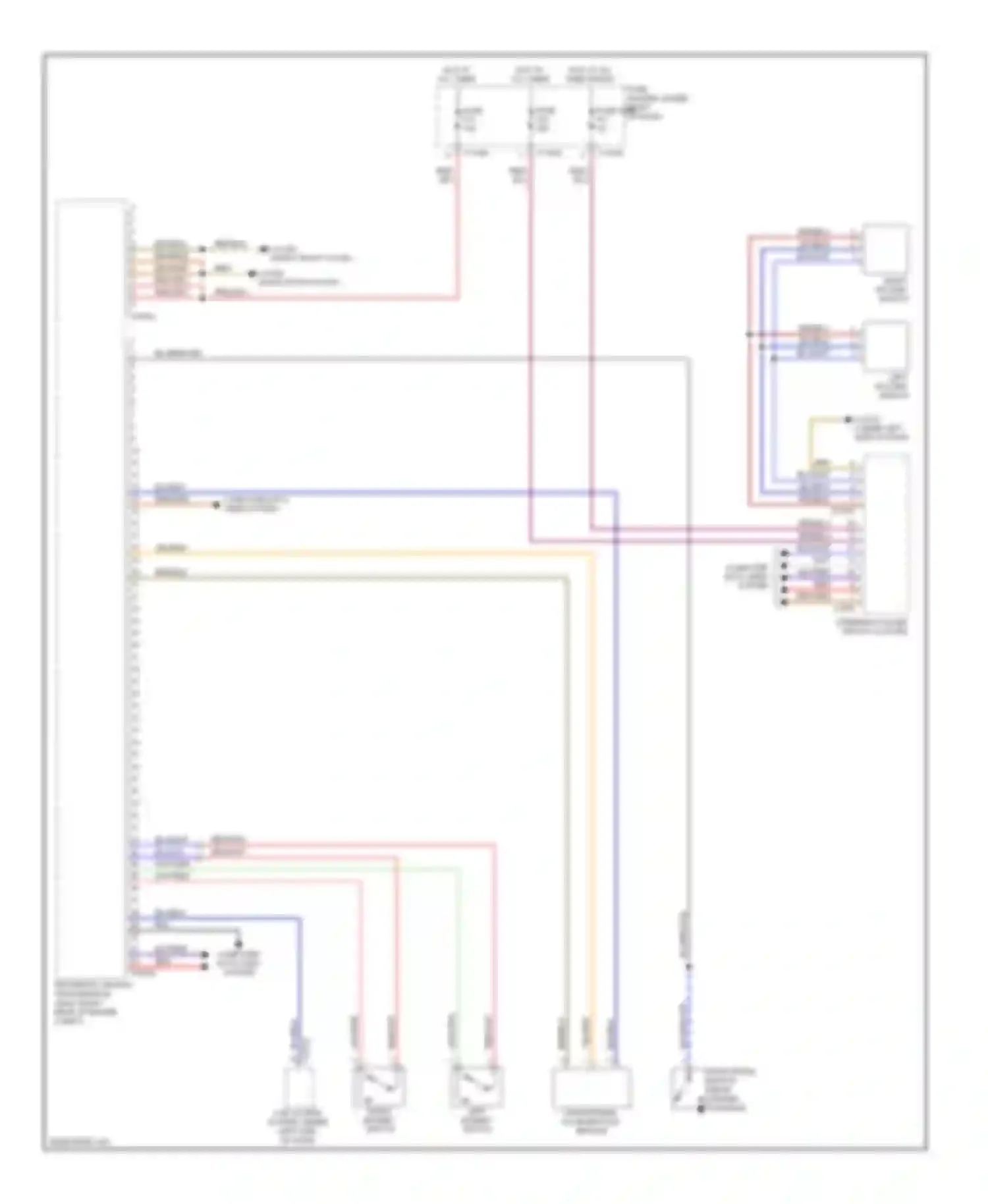 Wiring diagram left rocker switch for BMW M5 E60/E61 (2004-2010) (1 of 1)