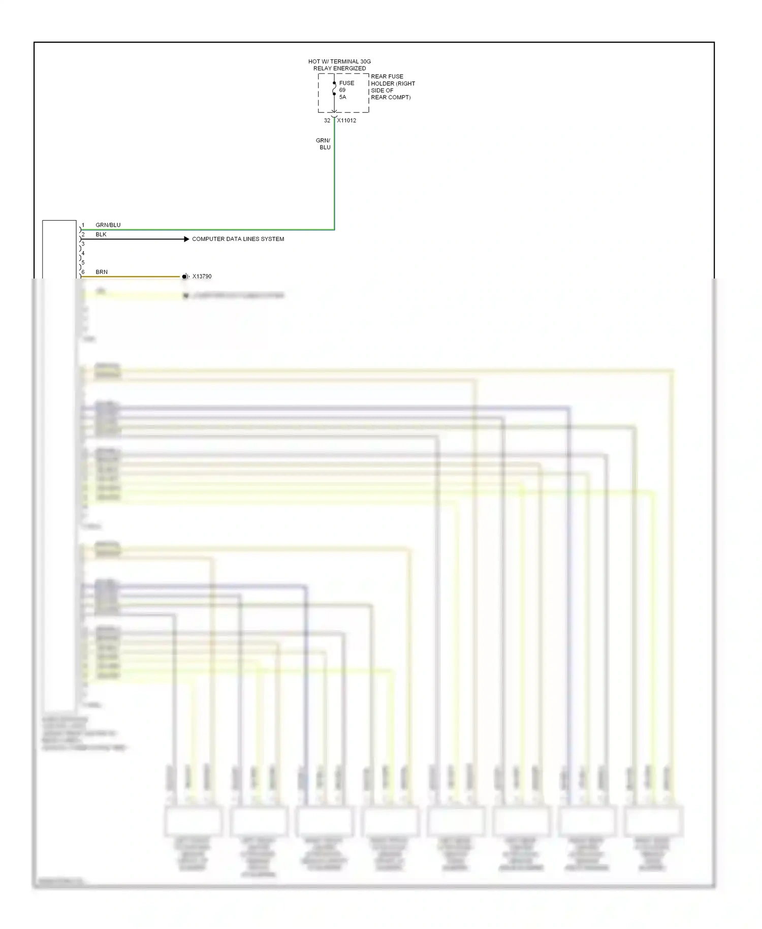 Wiring diagram yel for BMW M5 E60/E61 (2004-2010) (60 of 106)