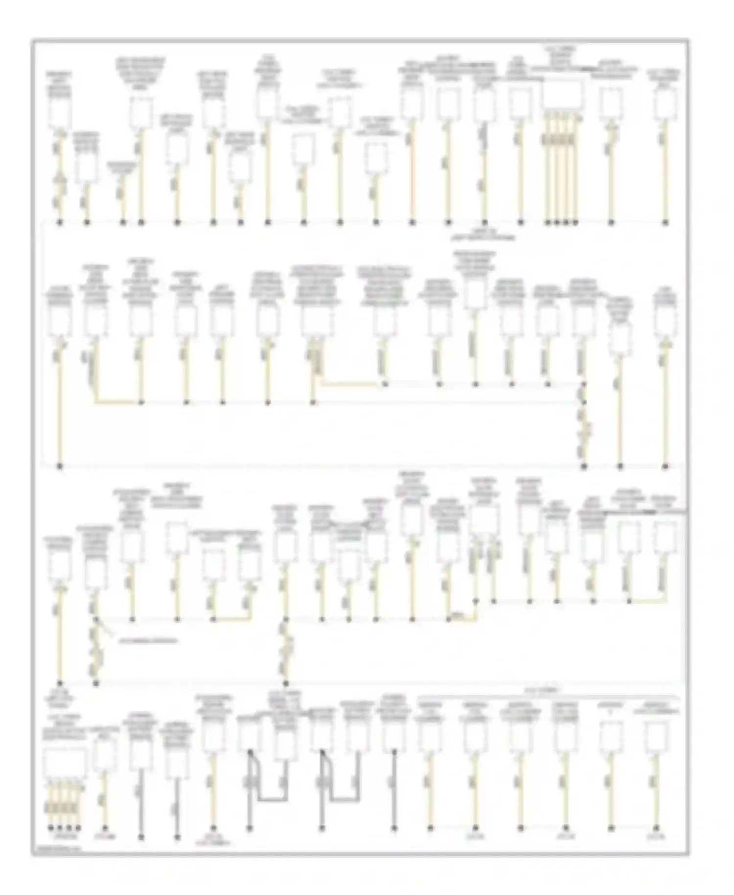 M5 BMW F10 facelift (2013-2016): Ground distribution circuit (1 of 6)
