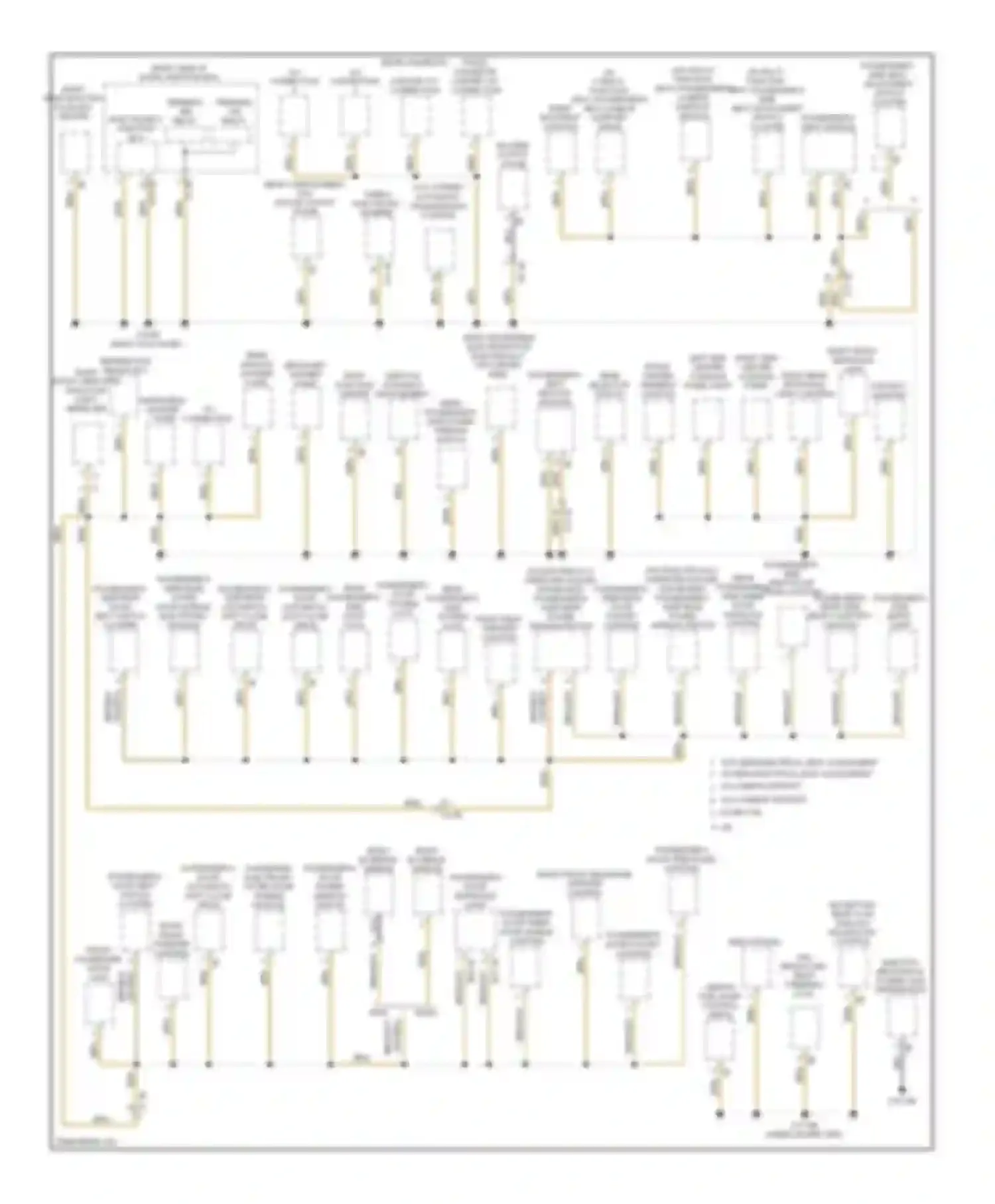 M5 BMW F10 facelift (2013-2016): Ground distribution circuit (2 of 6)