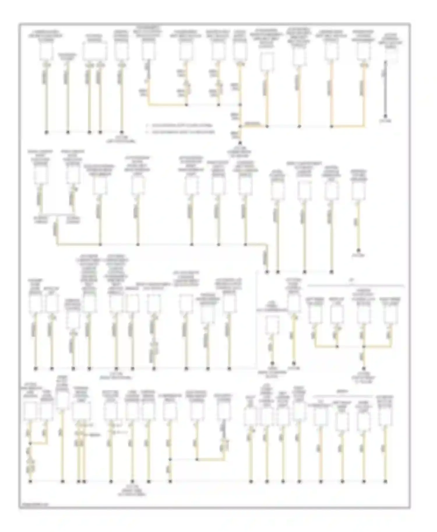M5 BMW F10 facelift (2013-2016): Ground distribution circuit (4 of 6)