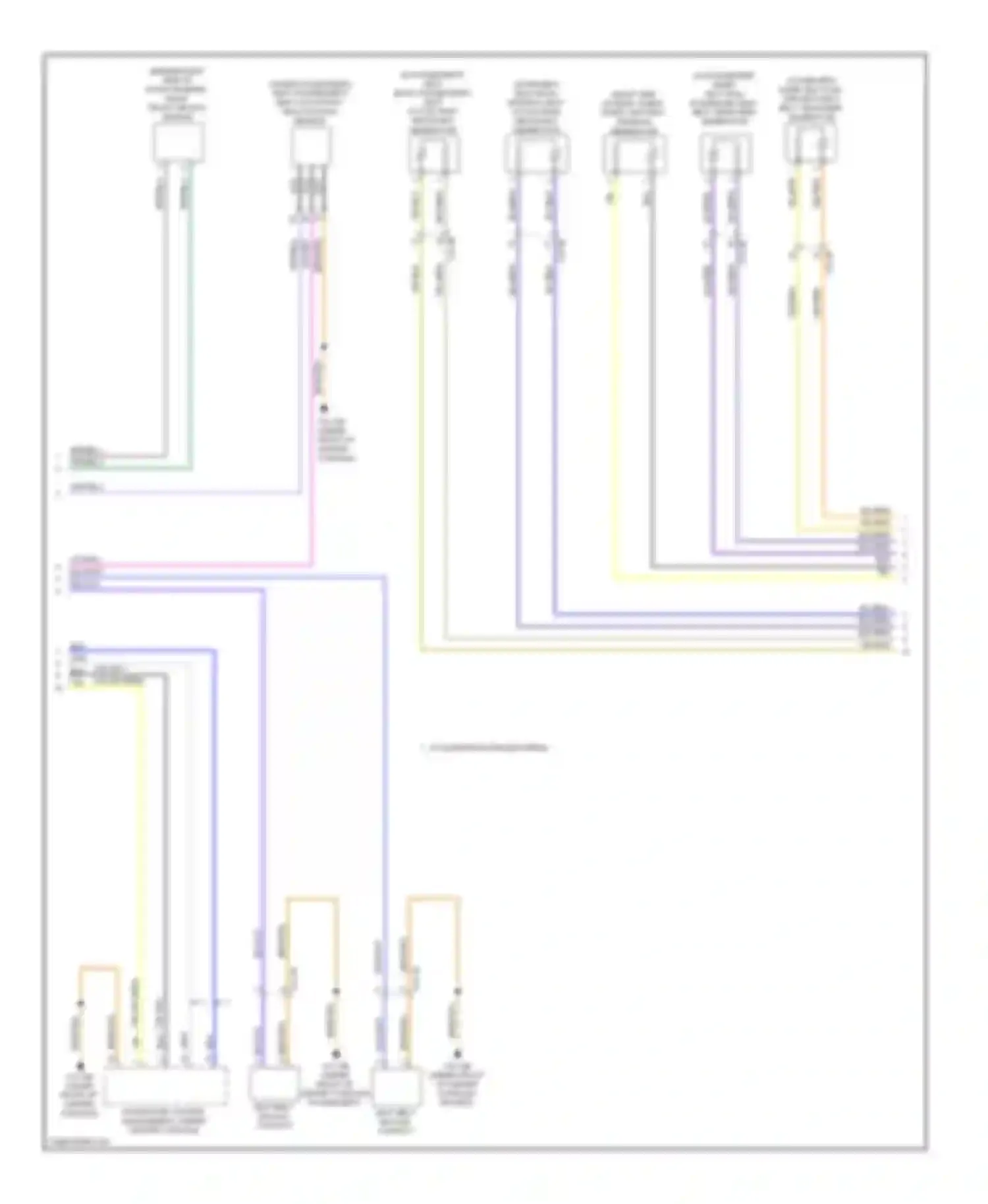 M5 BMW F10 facelift (2013-2016): Supplemental restraints circuit (2 of 3)