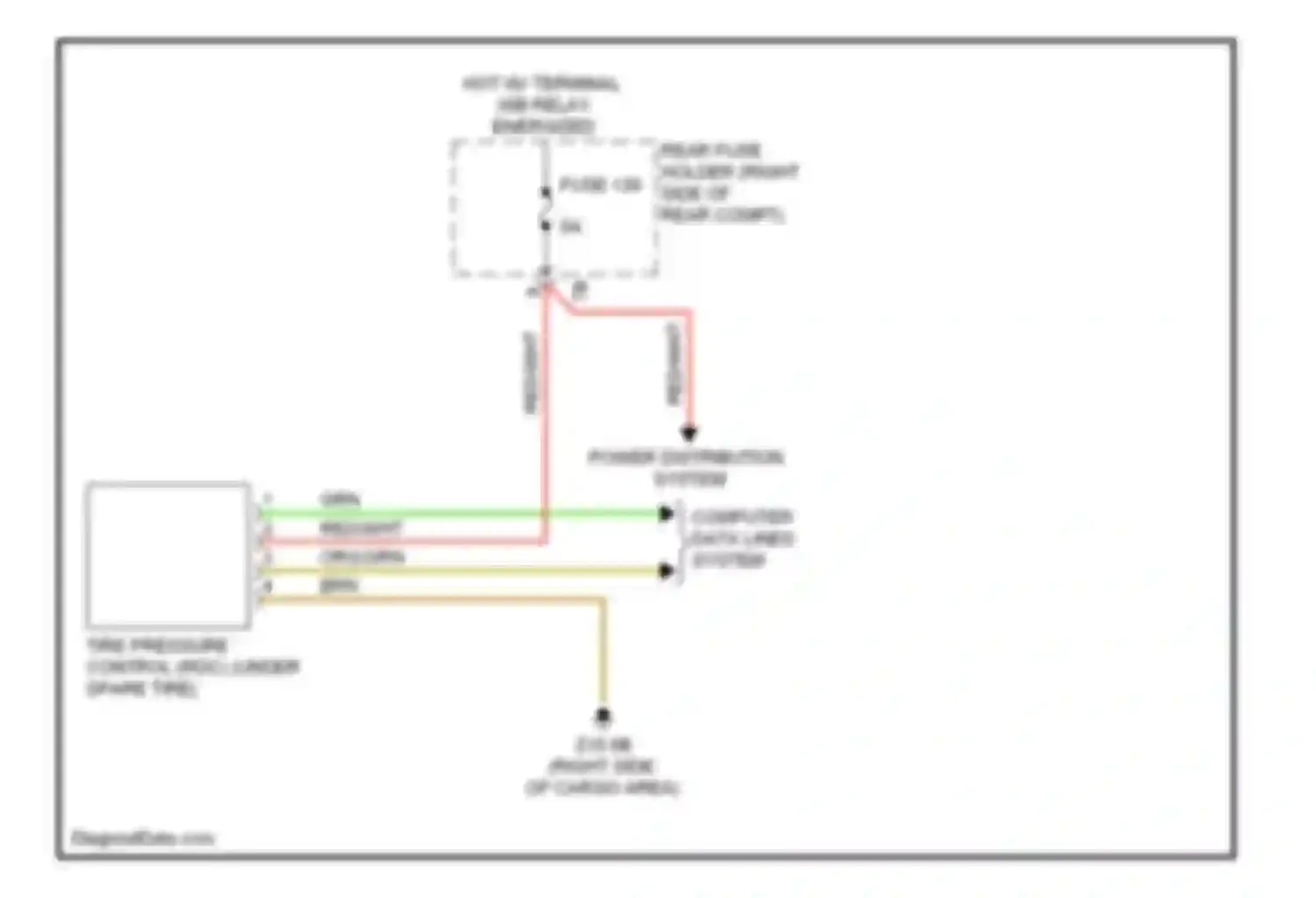 M5 BMW F10 facelift (2013-2016): Warning systems circuit