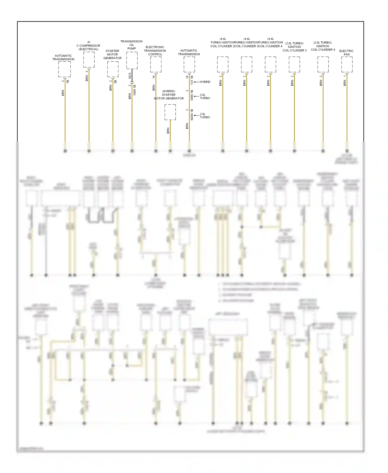 BMW M5 F10 facelift (2013-2016) a/c compressor (electrical) wiring diagram  (1 of 1)