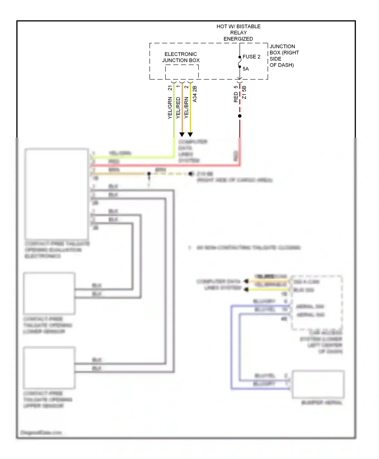 Wiring diagram blu/gry for BMW M5 F10 facelift (2013-2016) (21 of 28)