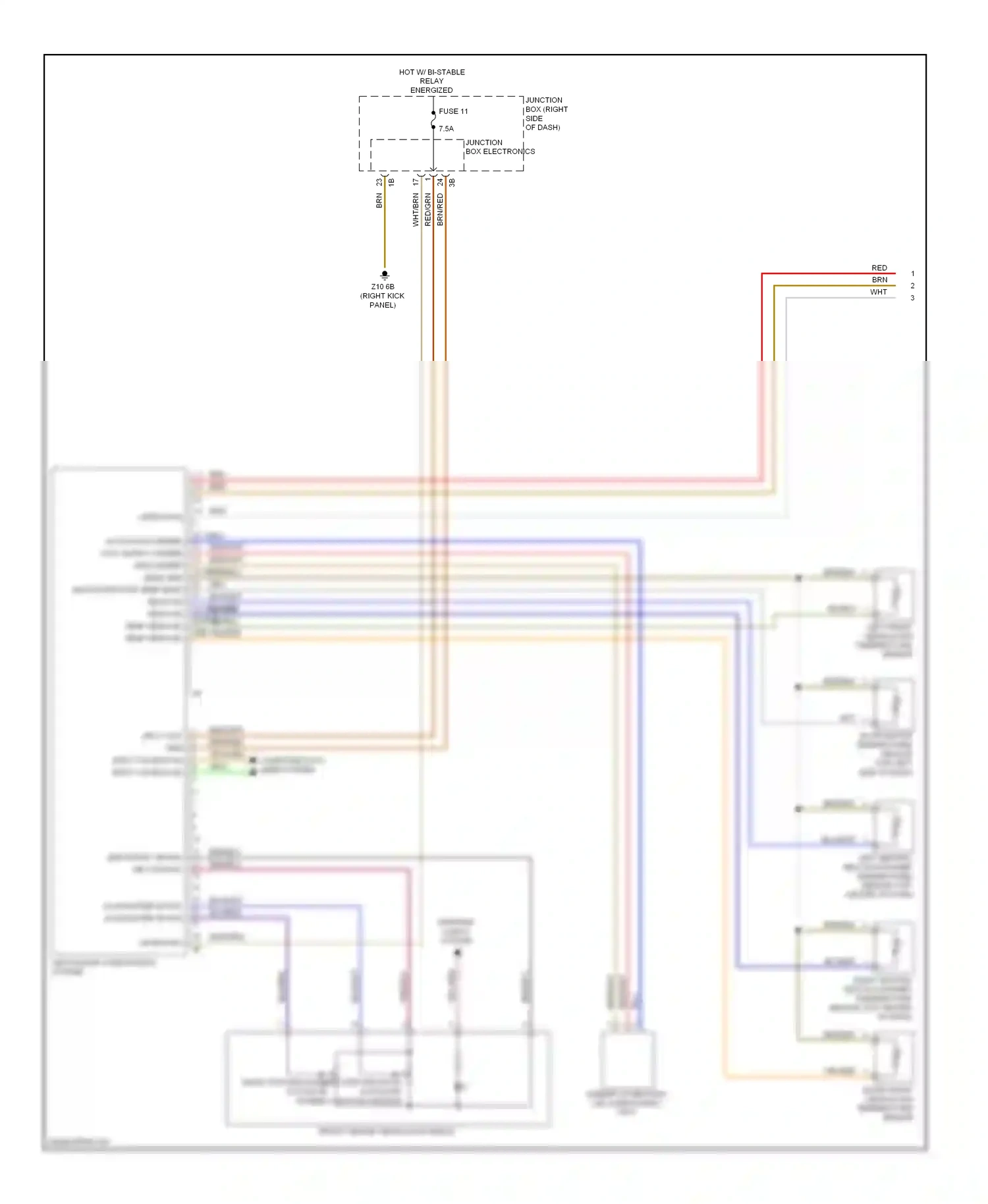 Wiring diagram blu/red for BMW M5 F10 facelift (2013-2016) (3 of 62)