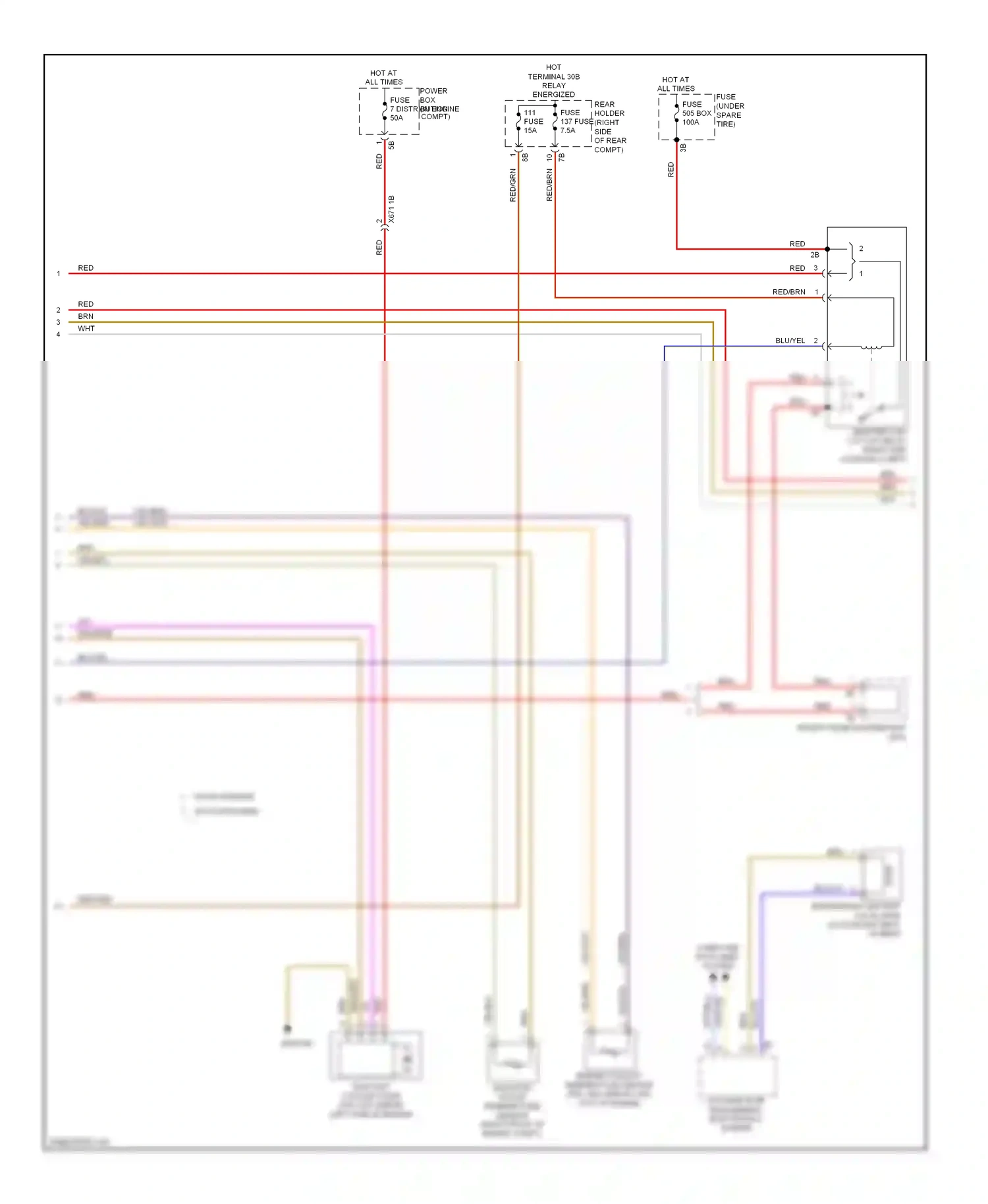 Wiring diagram blu/vio for BMW M5 F10 facelift (2013-2016) (1 of 12)