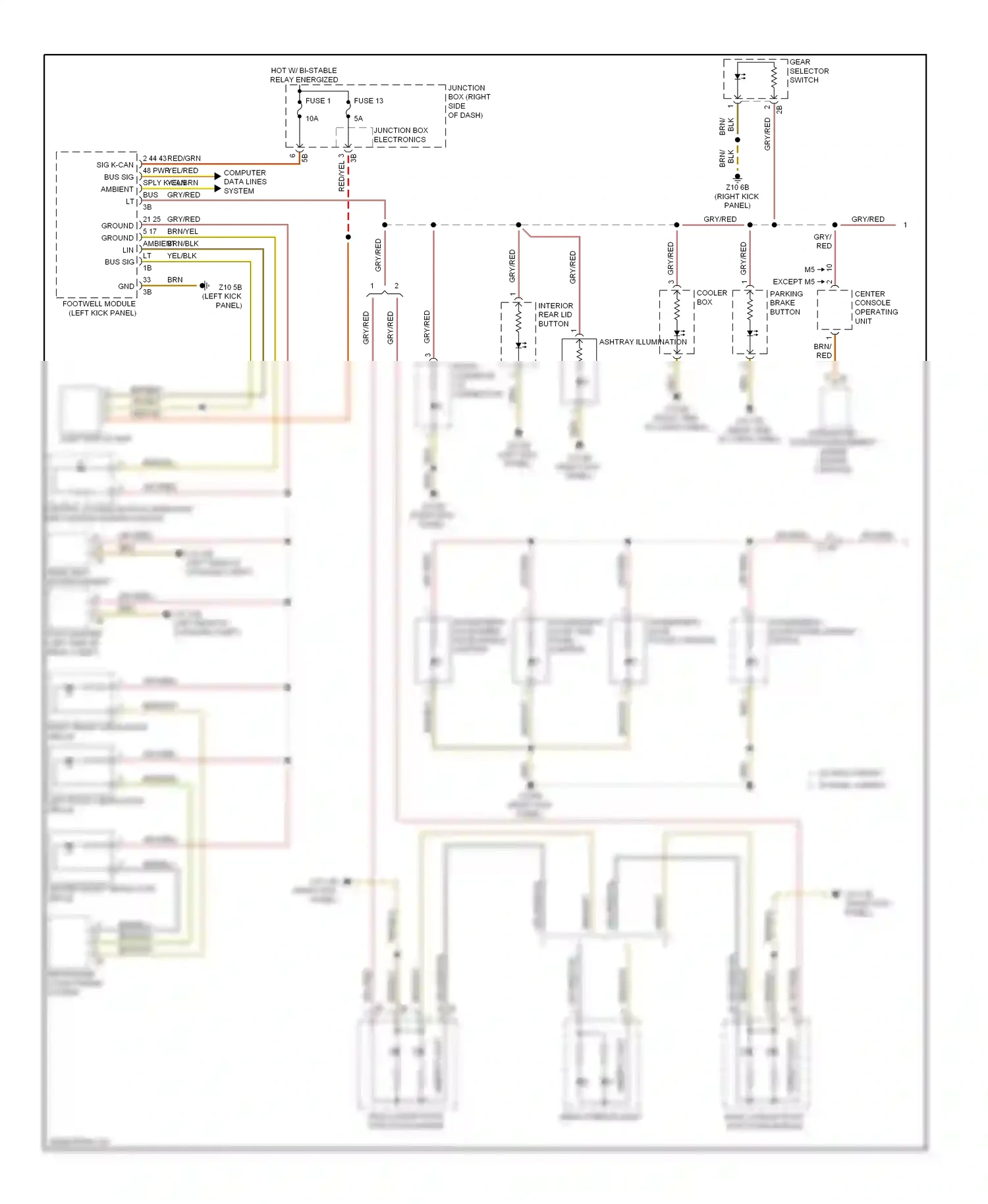 Wiring diagram brn/blu for BMW M5 F10 facelift (2013-2016) (14 of 27)