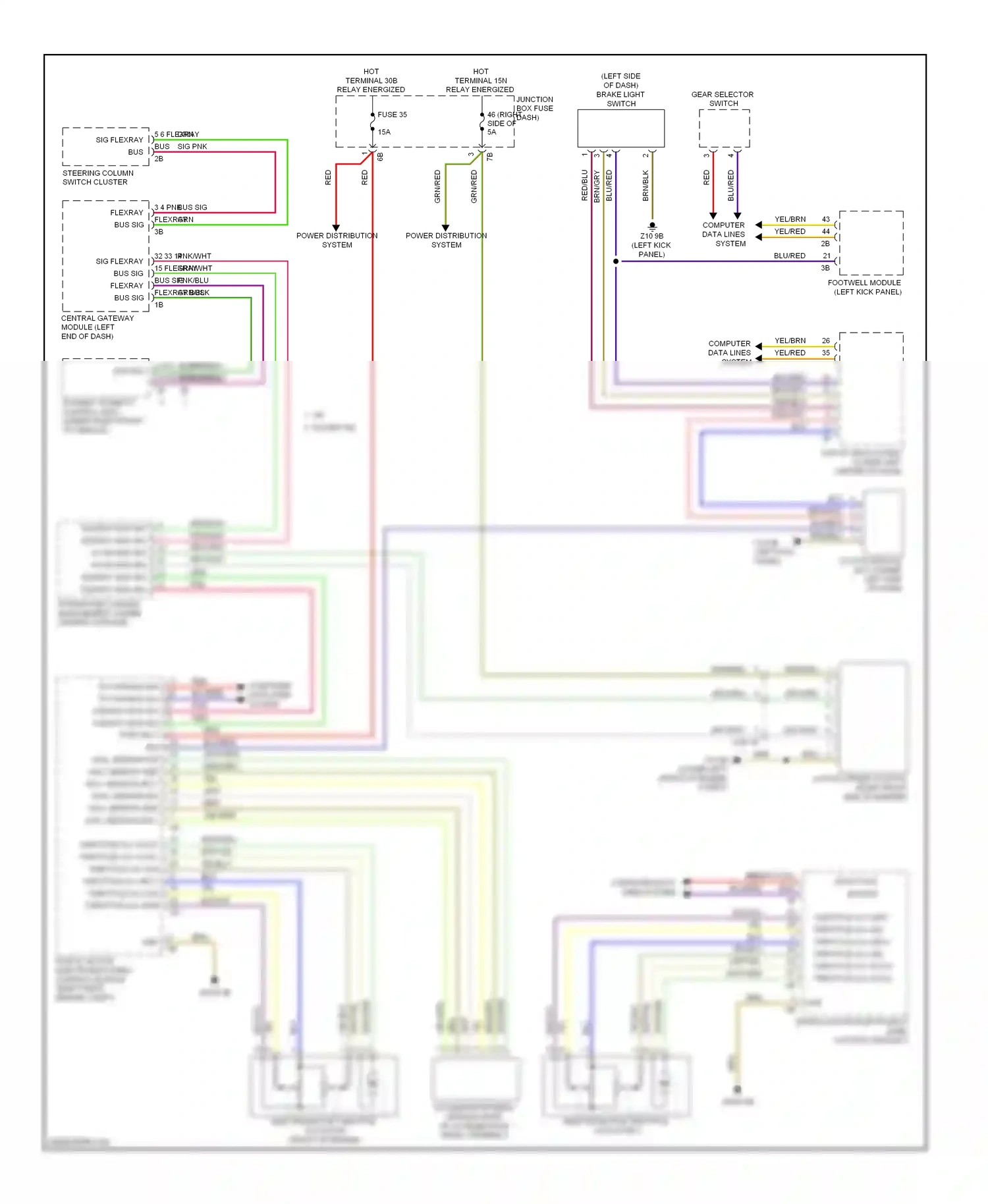 Wiring diagram brn/grn for BMW M5 F10 facelift (2013-2016) (5 of 18)