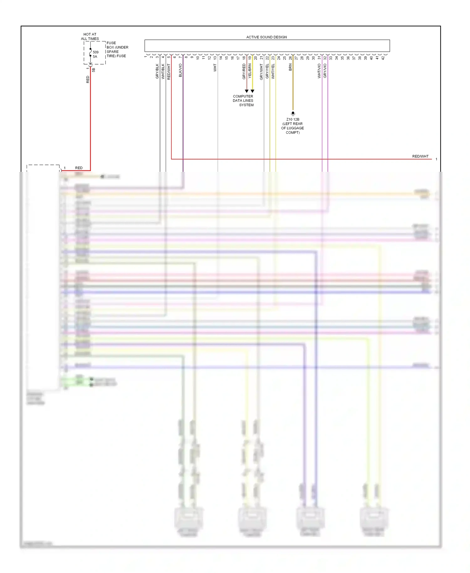 Wiring diagram computer data lines system for BMW M5 F10 facelift (2013-2016) (79 of 90)