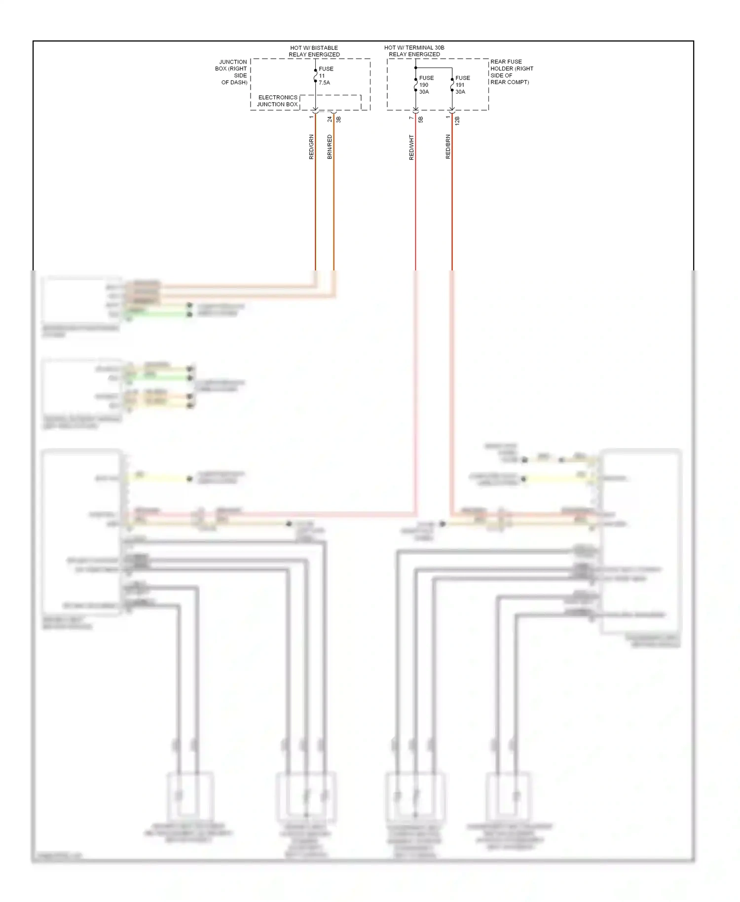 Wiring diagram electronics junction box for BMW M5 F10 facelift (2013-2016) (12 of 23)