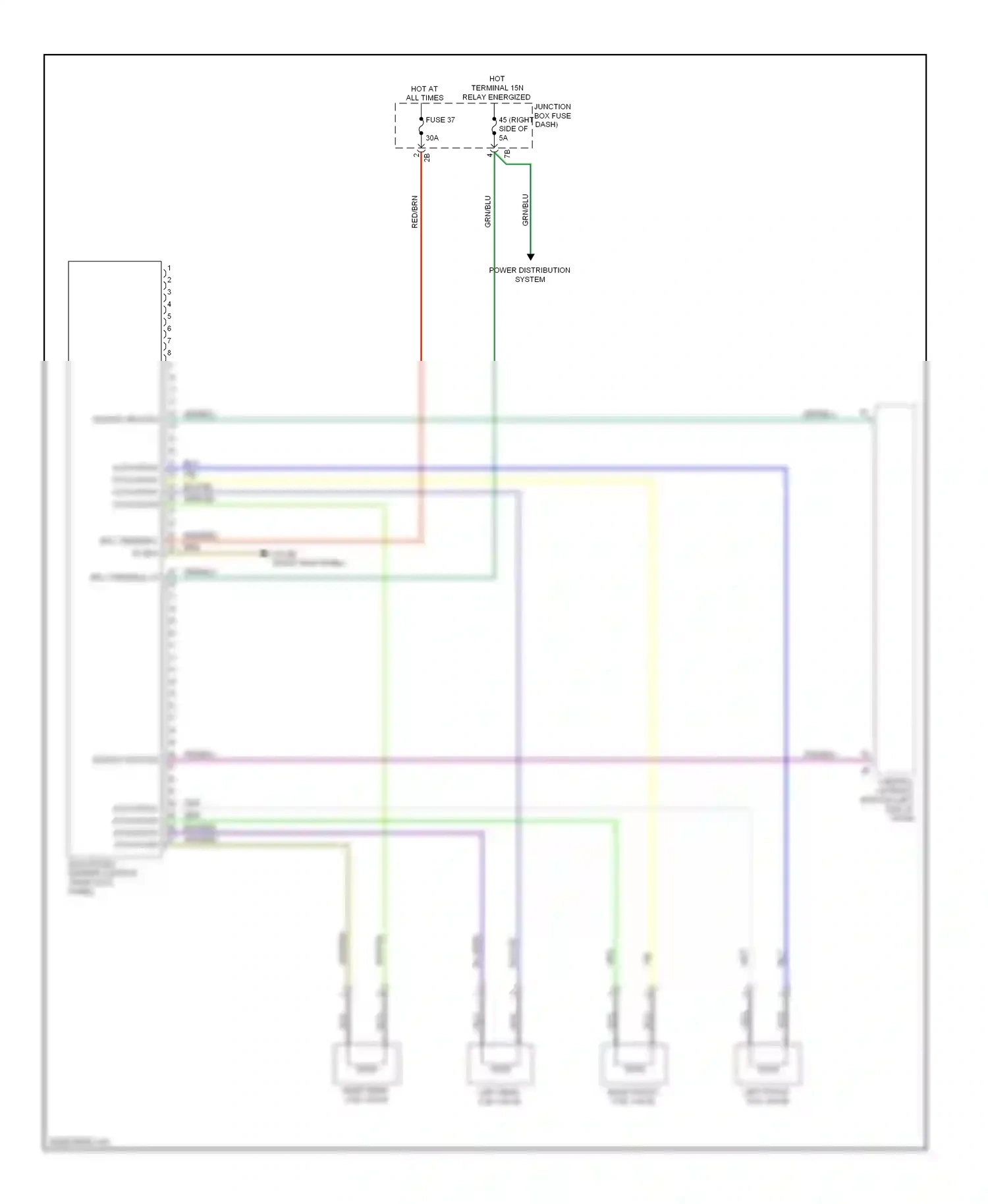 Wiring diagram flexray bus sig for BMW M5 F10 facelift (2013-2016) (1 of 1)