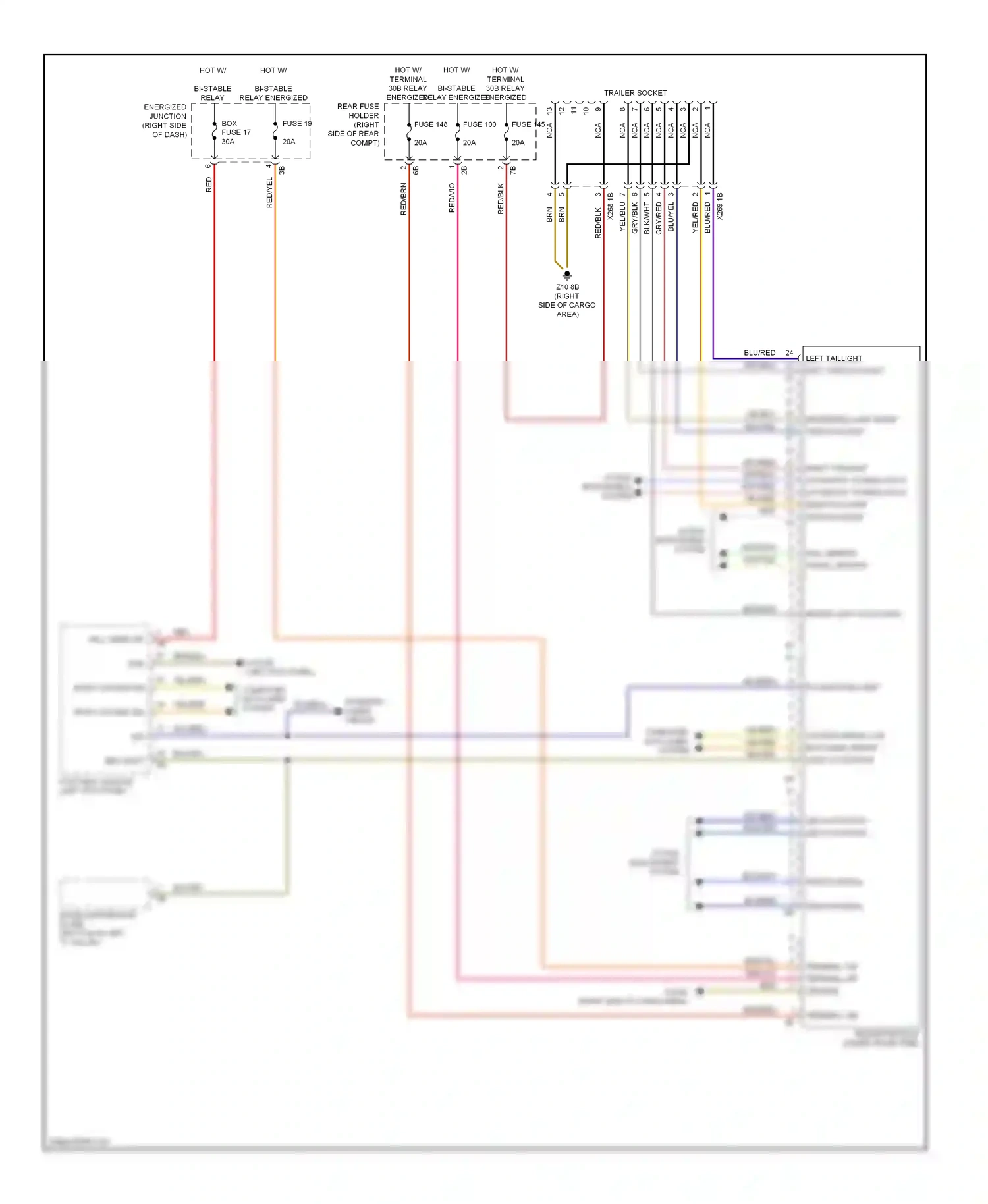 Wiring diagram fuse 145 for BMW M5 F10 facelift (2013-2016) (1 of 1)
