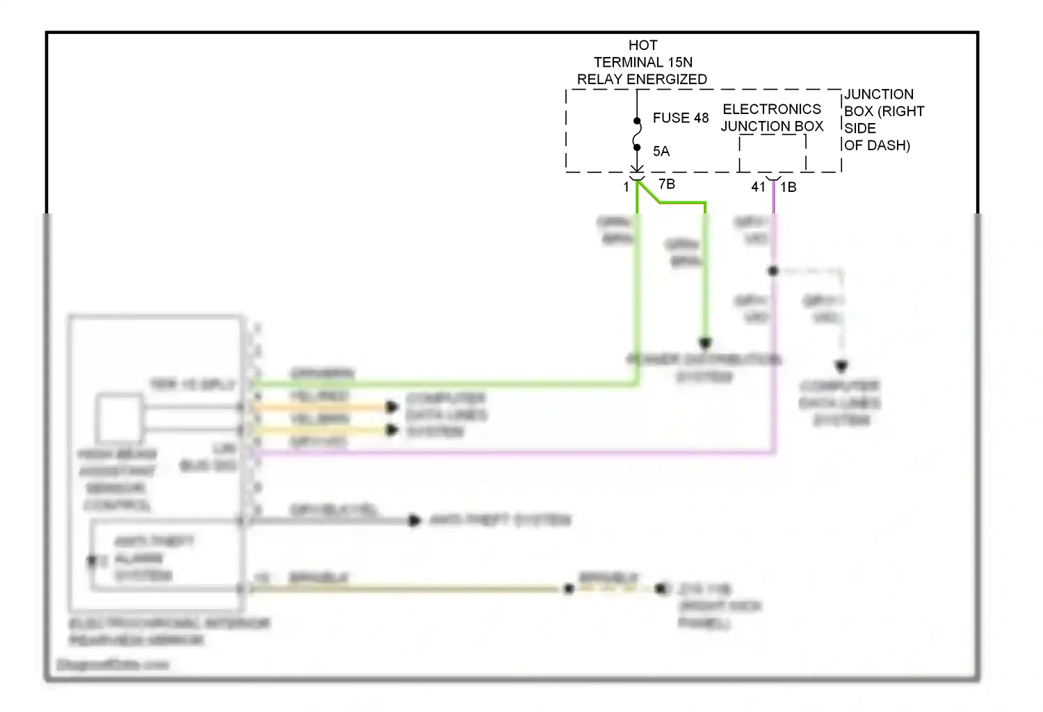 Wiring diagram gry for BMW M5 F10 facelift (2013-2016) (20 of 35)