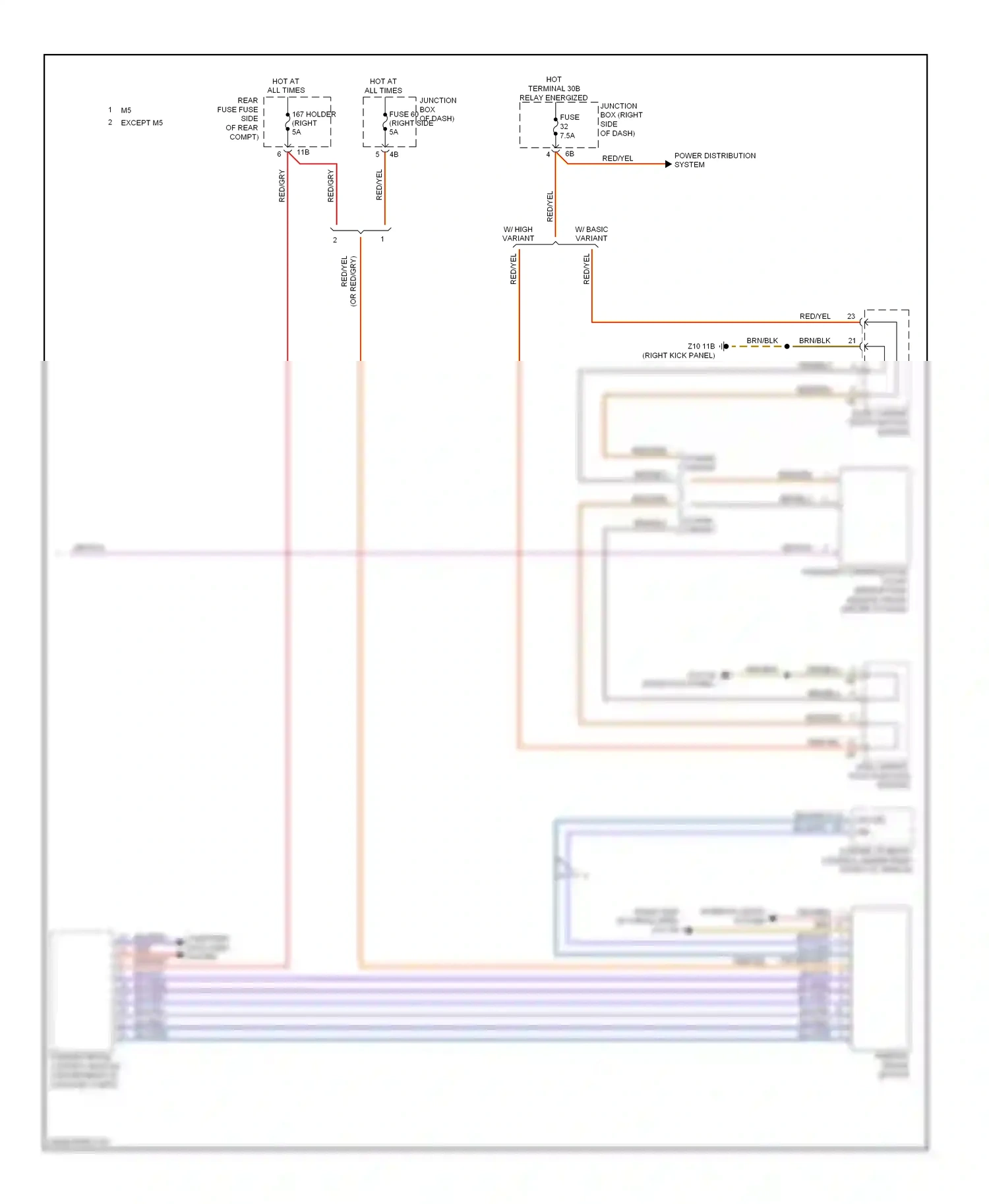 Wiring diagram gry/vio for BMW M5 F10 facelift (2013-2016) (11 of 19)