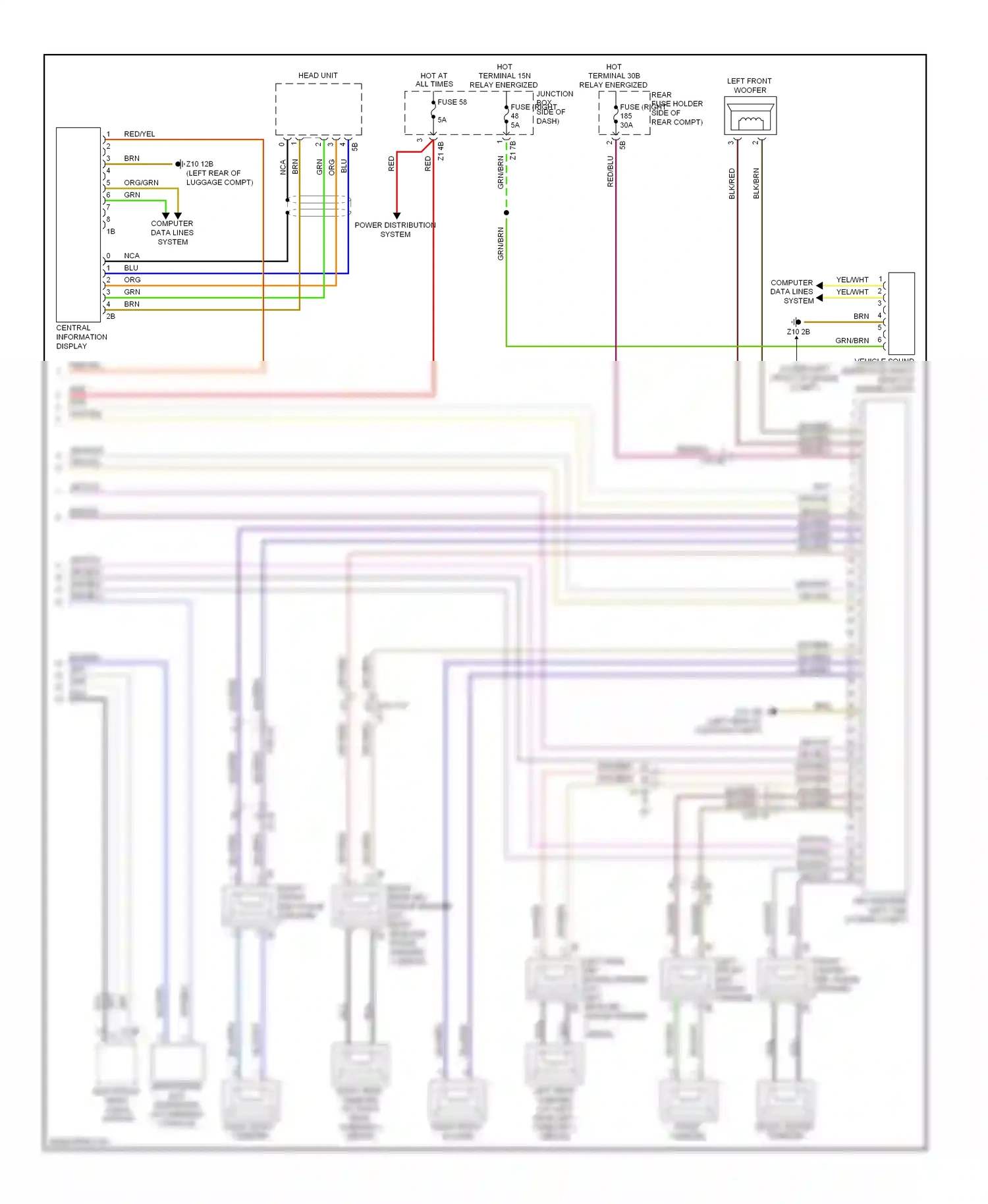 Wiring diagram gry/vio for BMW M5 F10 facelift (2013-2016) (13 of 19)