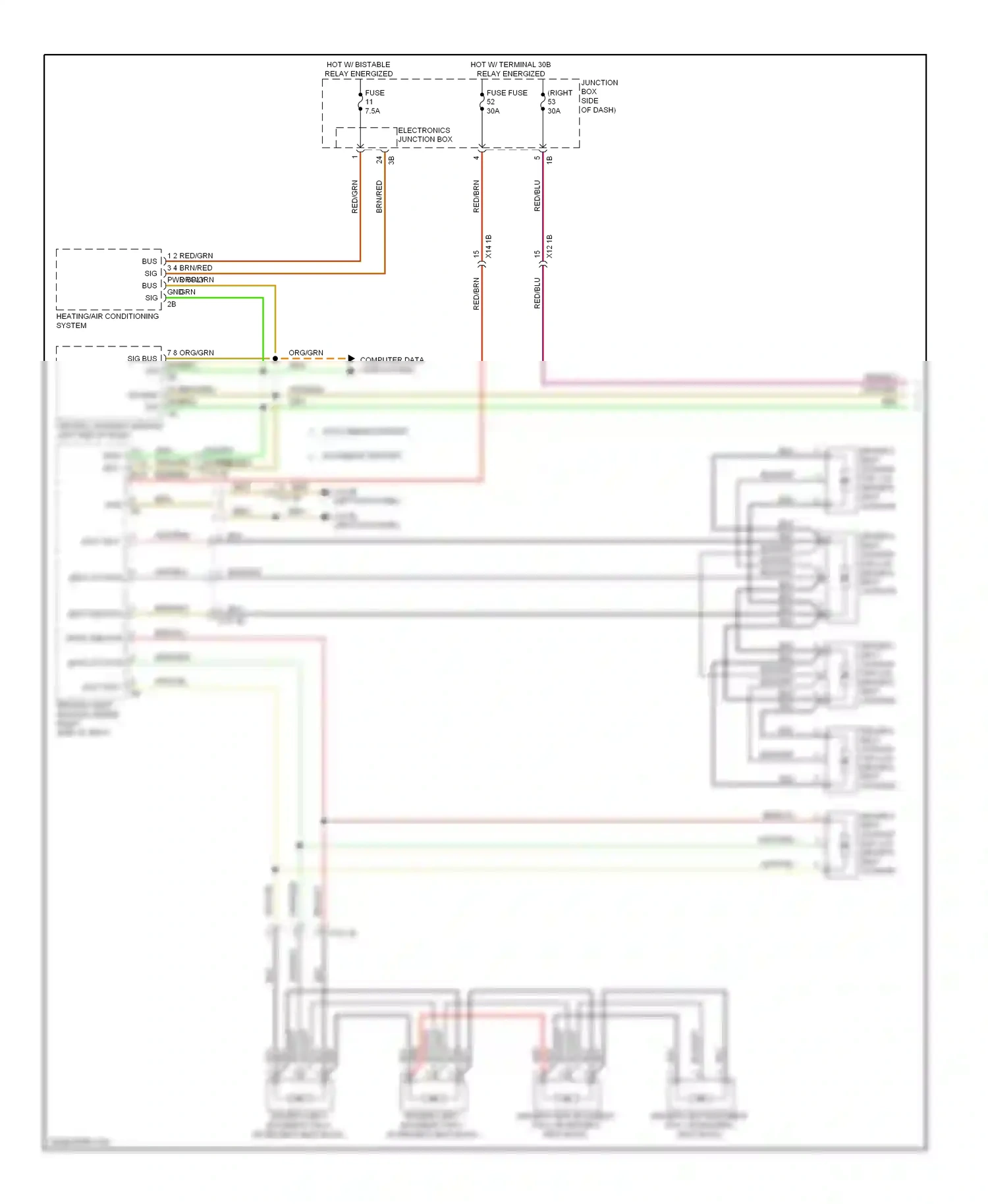 BMW M5 F10 facelift (2013-2016) (left kick panel) wiring diagram  (46 of 52)