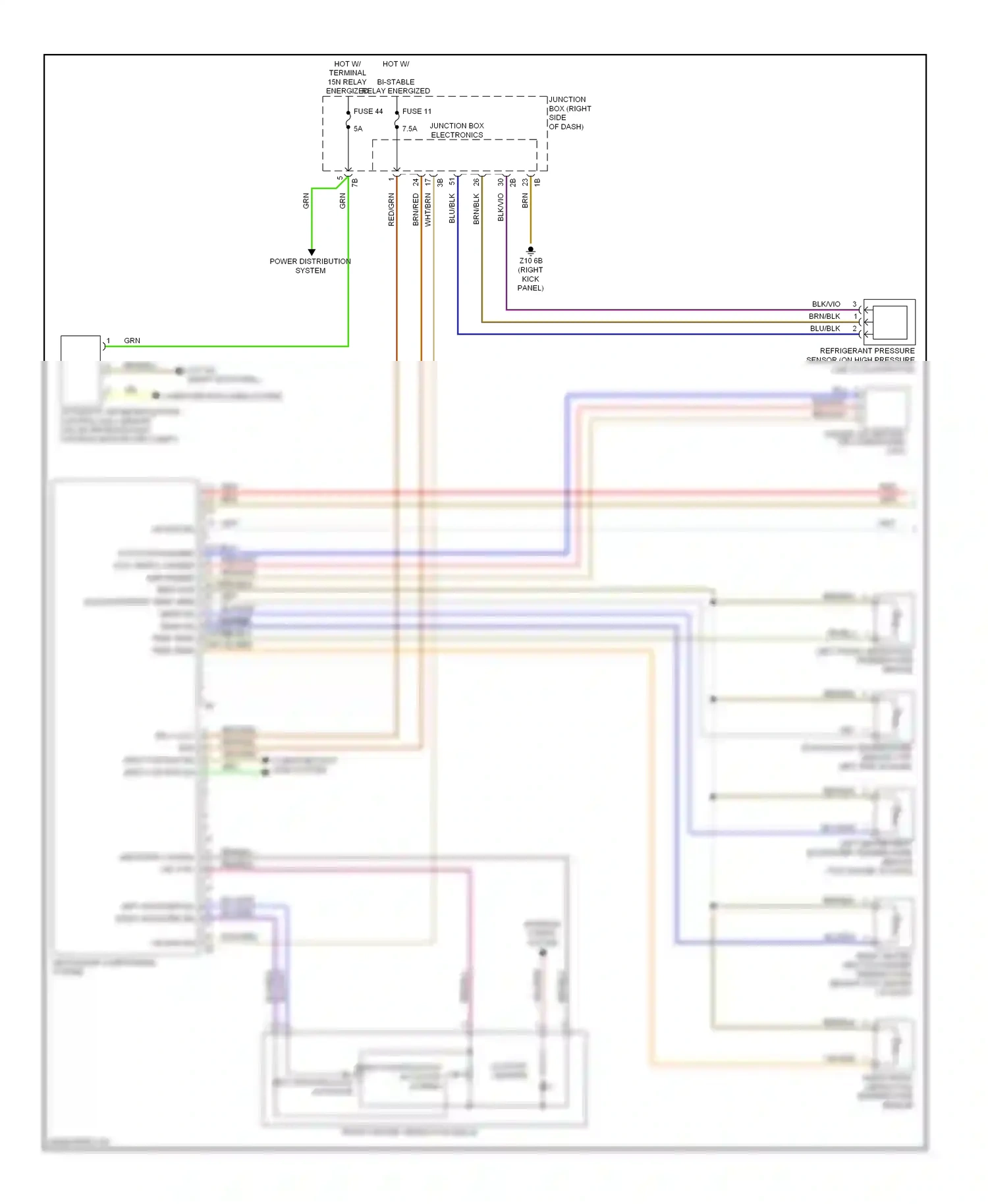Wiring diagram locator lighting for BMW M5 F10 facelift (2013-2016) (1 of 2)
