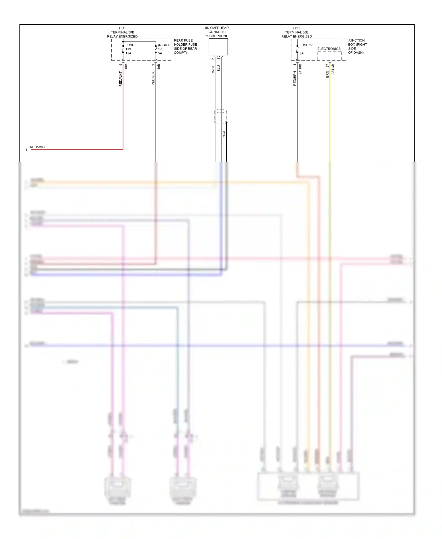 Wiring diagram mid-range speaker for BMW M5 F10 facelift (2013-2016) (1 of 1)