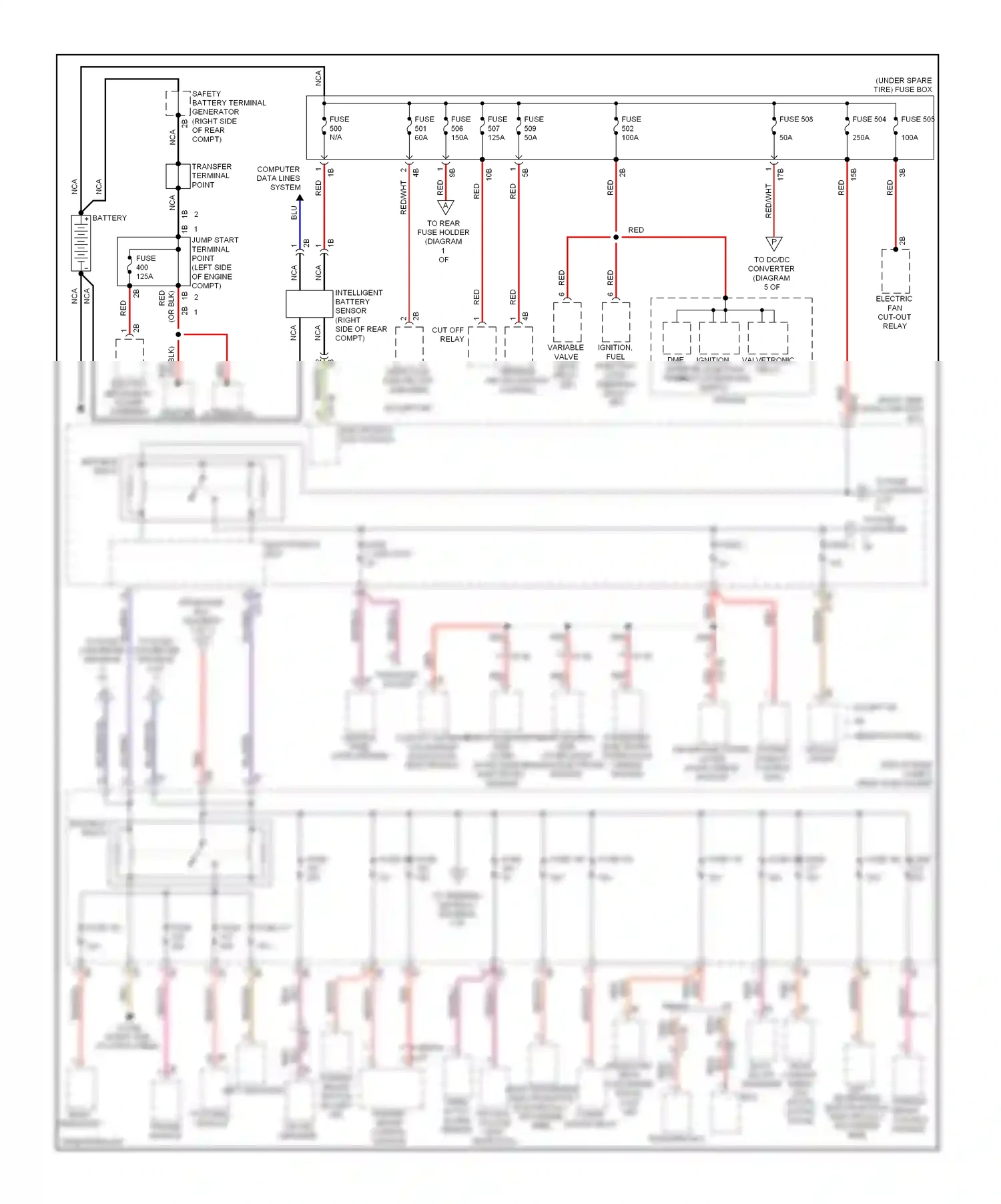 Wiring diagram red/blu for BMW M5 F10 facelift (2013-2016) (38 of 60)