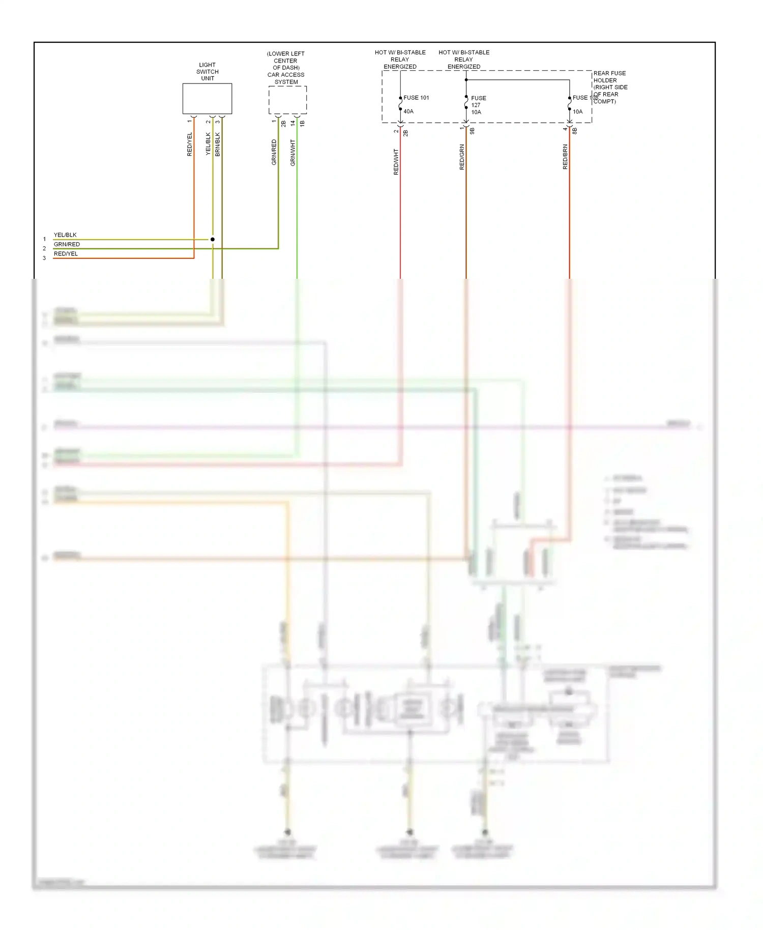 Wiring diagram shutter bi-xenon for BMW M5 F10 facelift (2013-2016) (2 of 2)