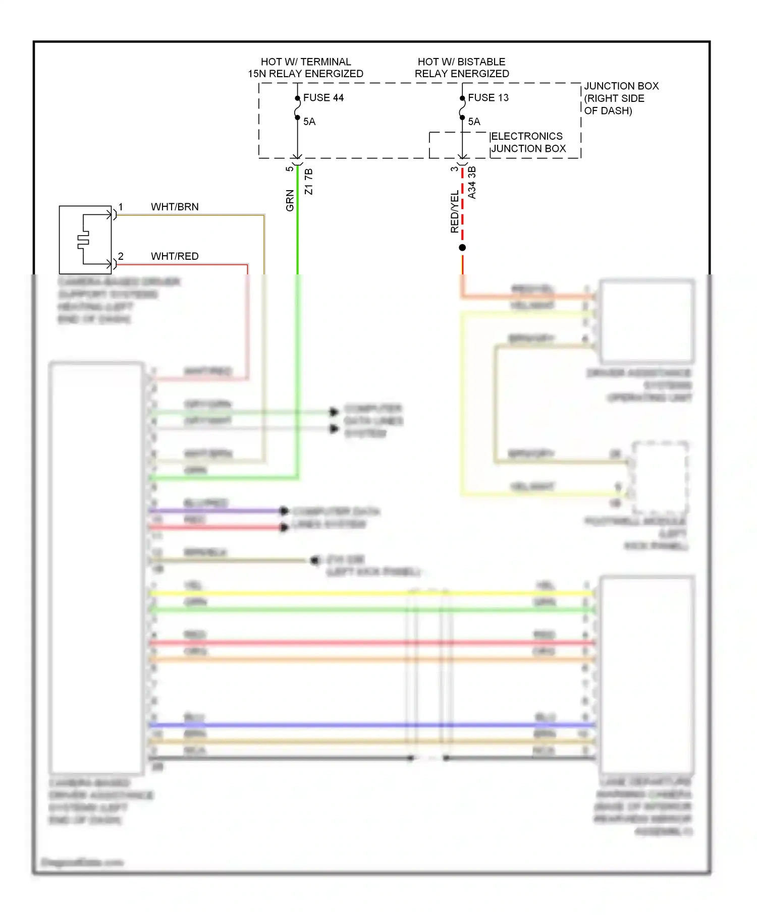 Wiring diagram yel for BMW M5 F10 facelift (2013-2016) (36 of 62)