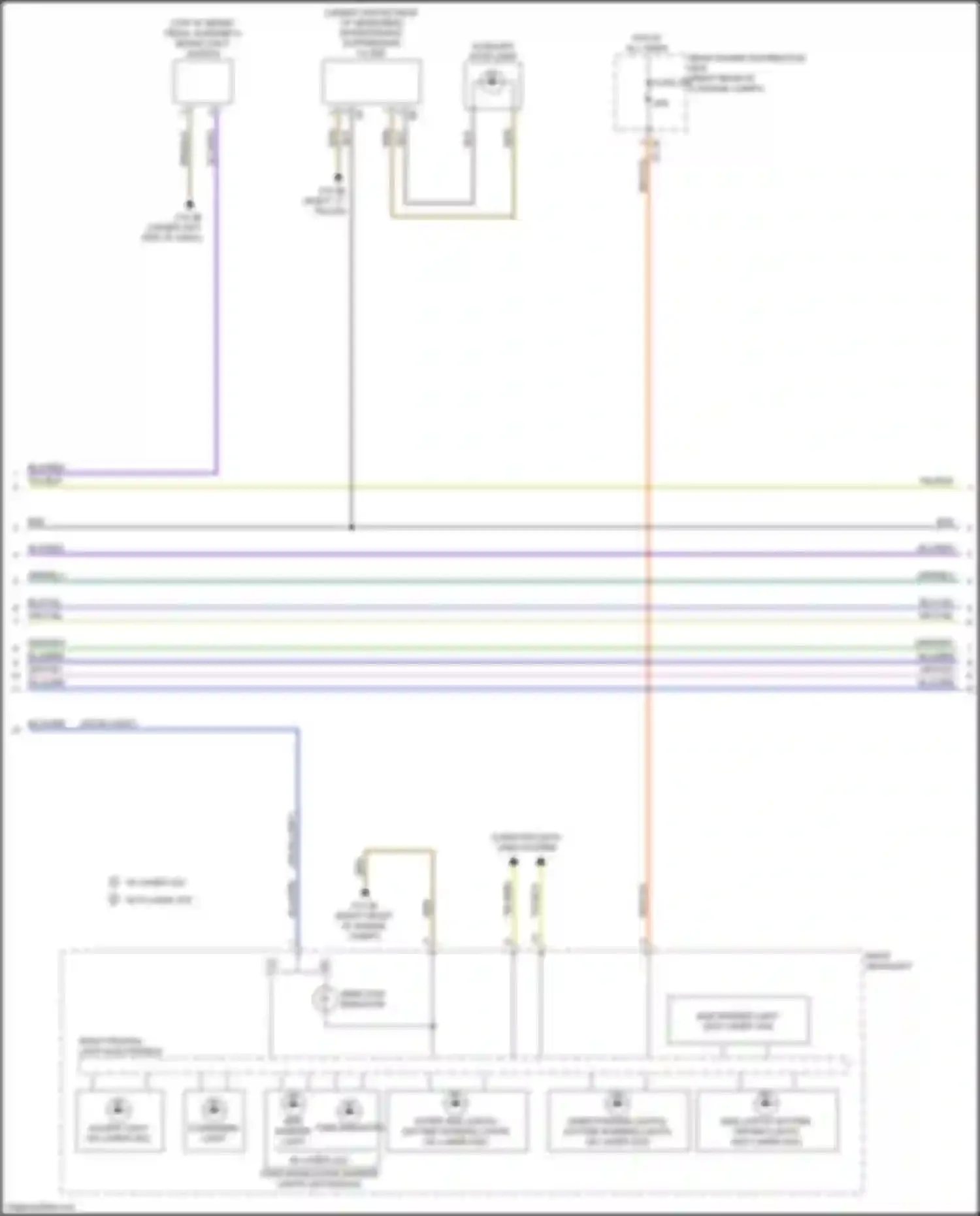 M5 BMW F90 facelift (2020-2024): Exterior lamps circuit (3 of 4)
