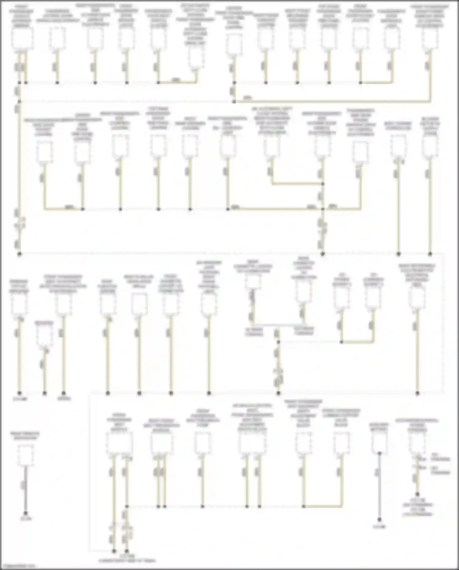 M5 BMW F90 facelift (2020-2024): Ground distribution circuit (1 of 6)