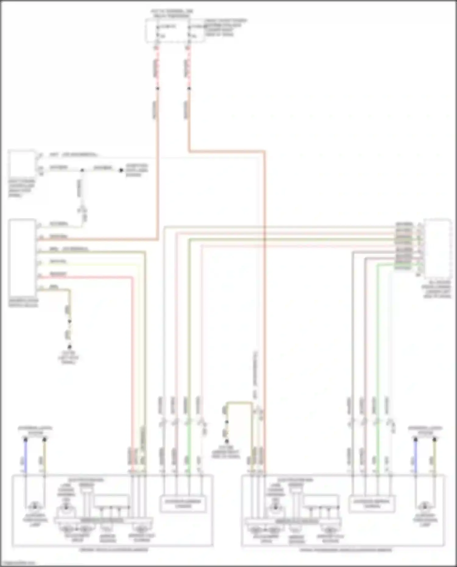 M5 BMW F90 facelift (2020-2024): Memory mirrors circuit, w/ lin bus function