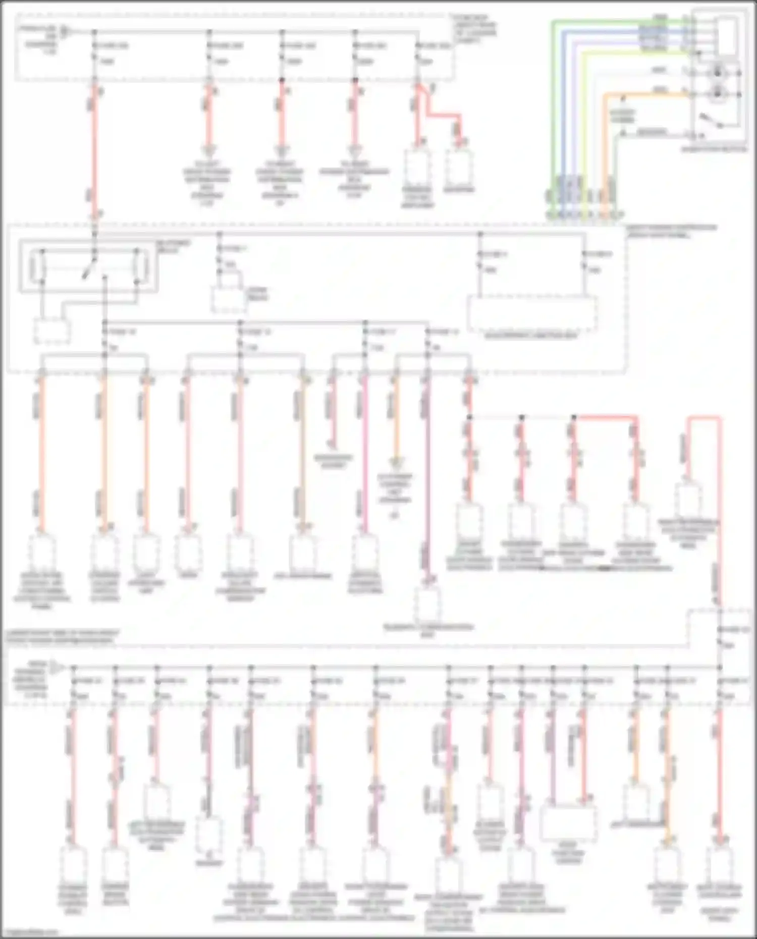 M5 BMW F90 facelift (2020-2024): Power distribution circuit (2 of 8)