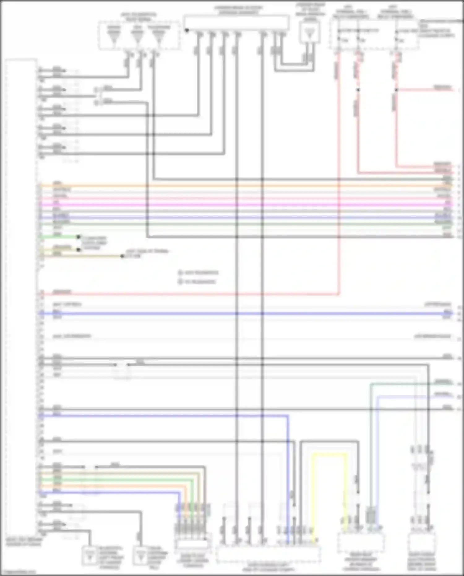 M5 BMW F90 facelift (2020-2024): Base radio circuit, w/o active sound design (1 of 3)