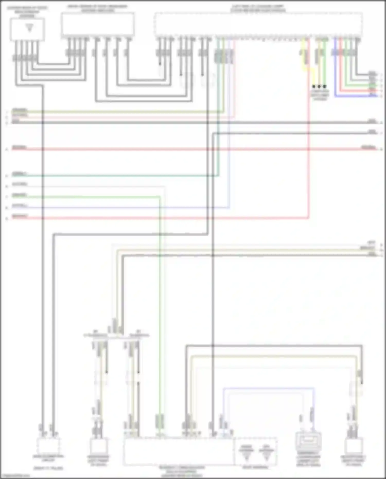 M5 BMW F90 facelift (2020-2024): Receiver audio module circuit, high level (4 of 5)
